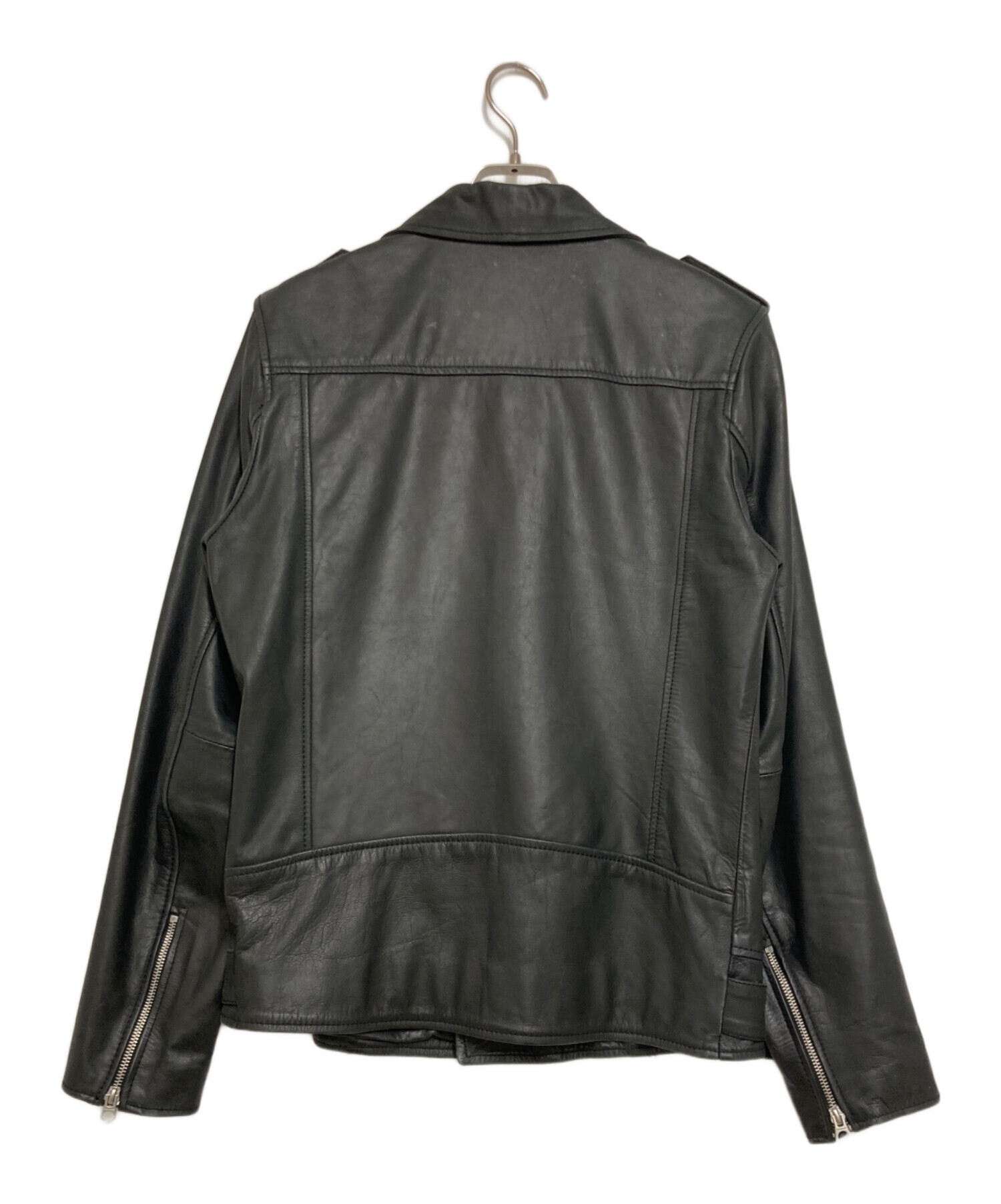 中古・古着通販】Denham (デンハム) レザーダブルライダースジャケット