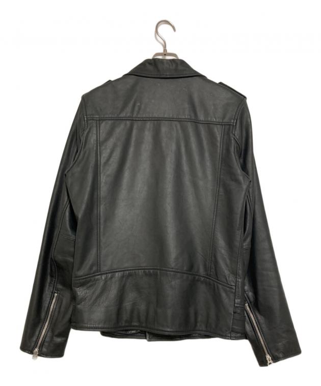 中古・古着通販】Denham (デンハム) レザーダブルライダースジャケット