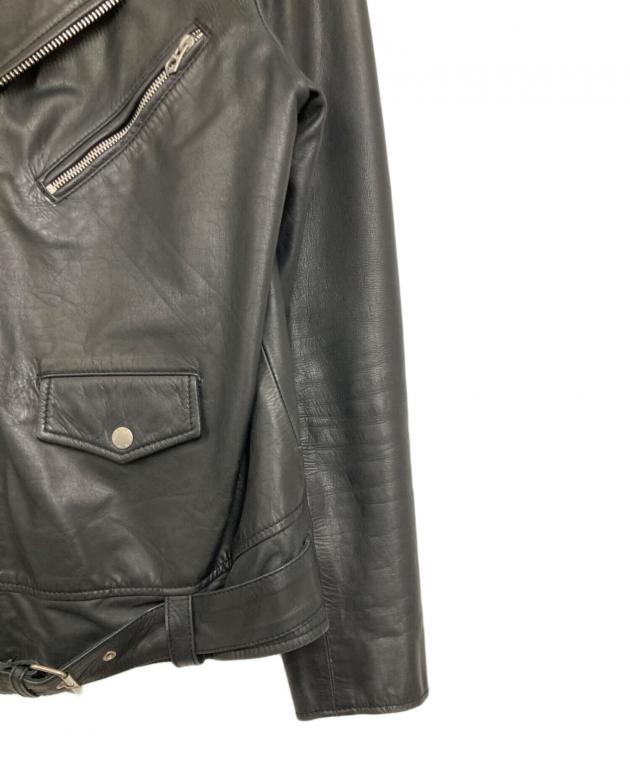 中古・古着通販】Denham (デンハム) レザーダブルライダースジャケット