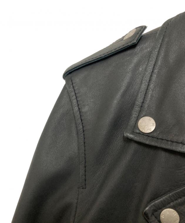 中古・古着通販】Denham (デンハム) レザーダブルライダースジャケット