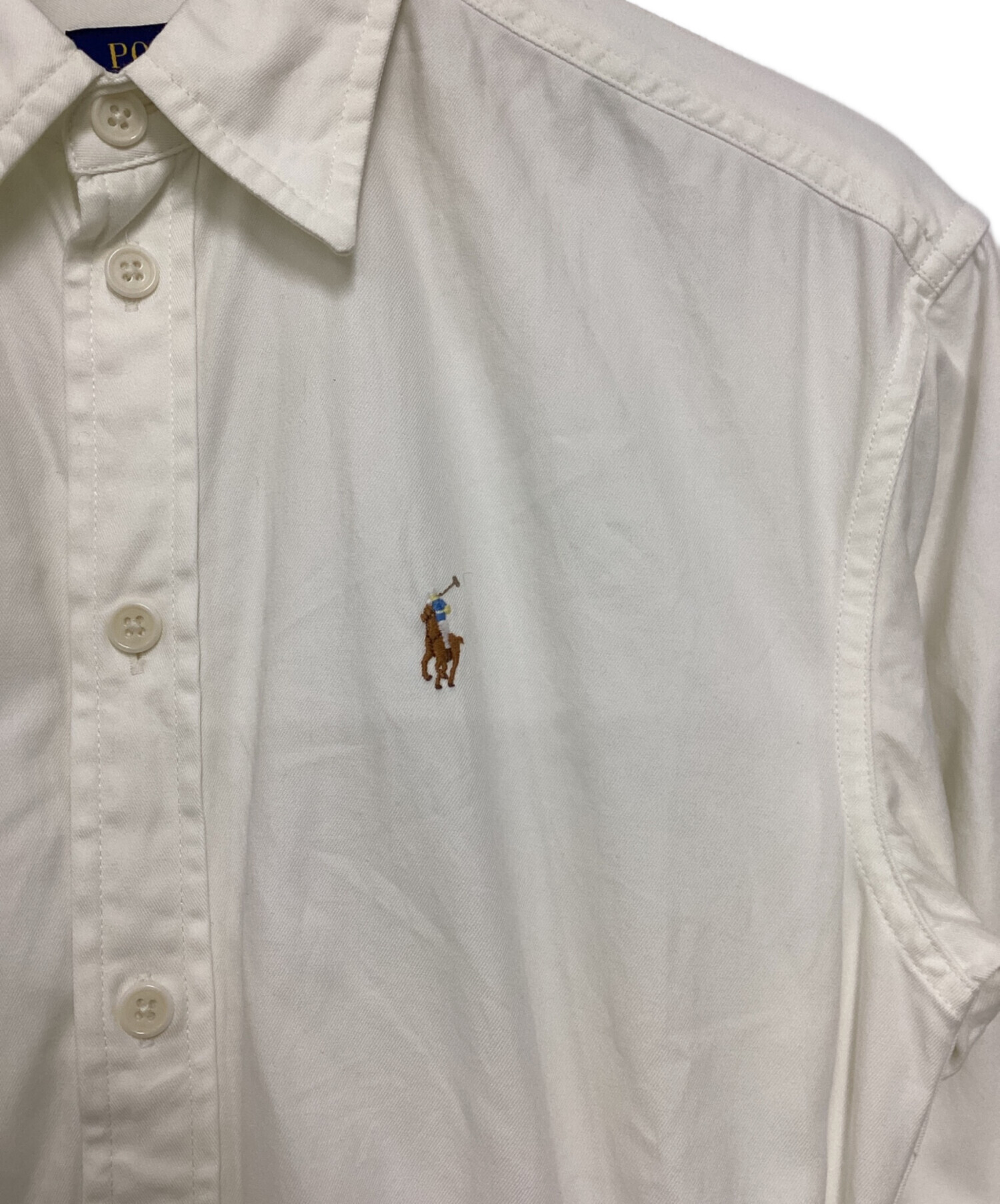 Polo Ralph Lauren 正規品ホワイトシャツワンピース 中古・古着通販】POLO RALPH LAUREN (ポロ・ラルフローレン