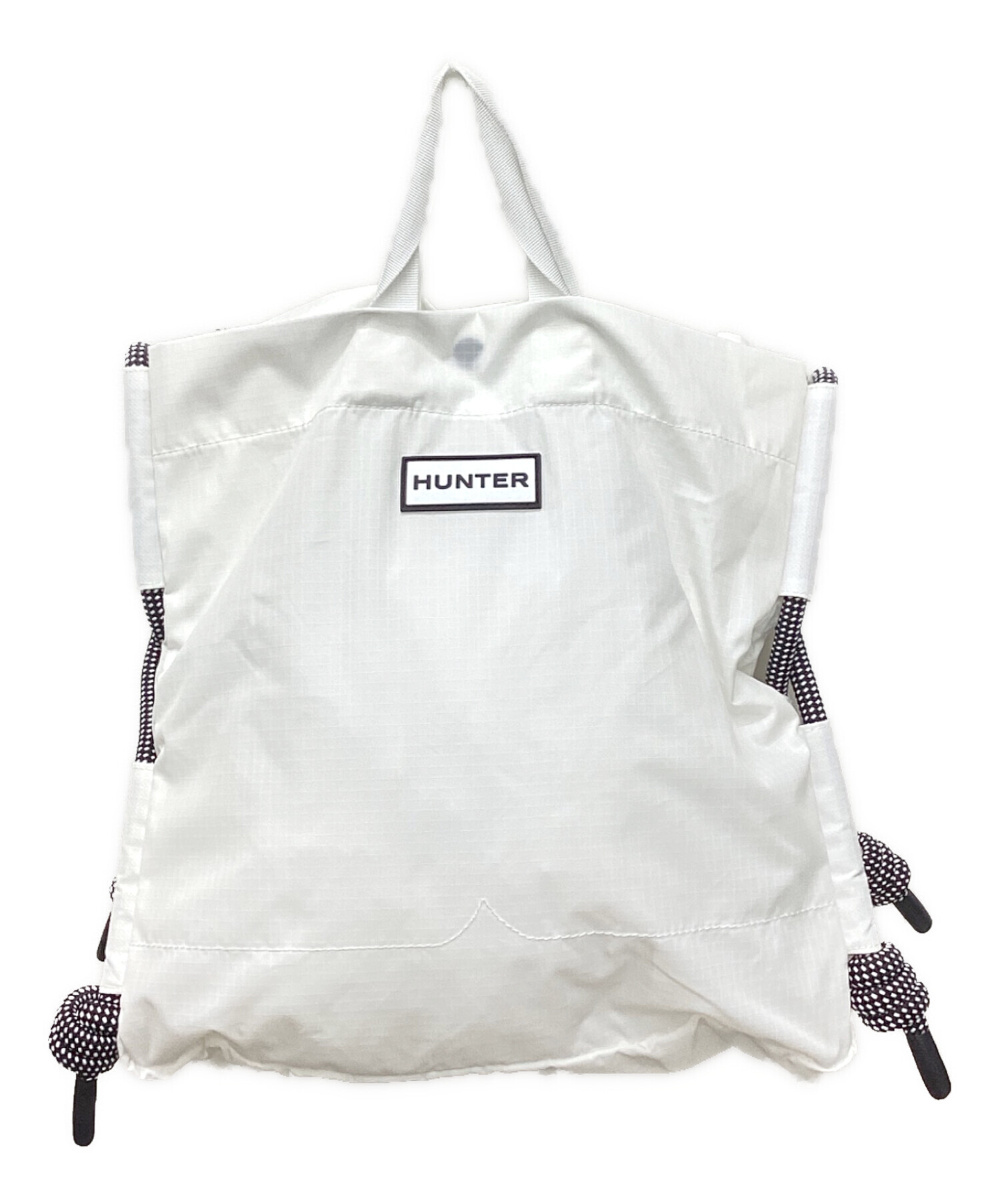 【超美品】【使用回数3回】HUNTER woman　バックパック　ホワイト系 超美品】【使用回数3回】HUNTER WOMENバックパックホワイト系