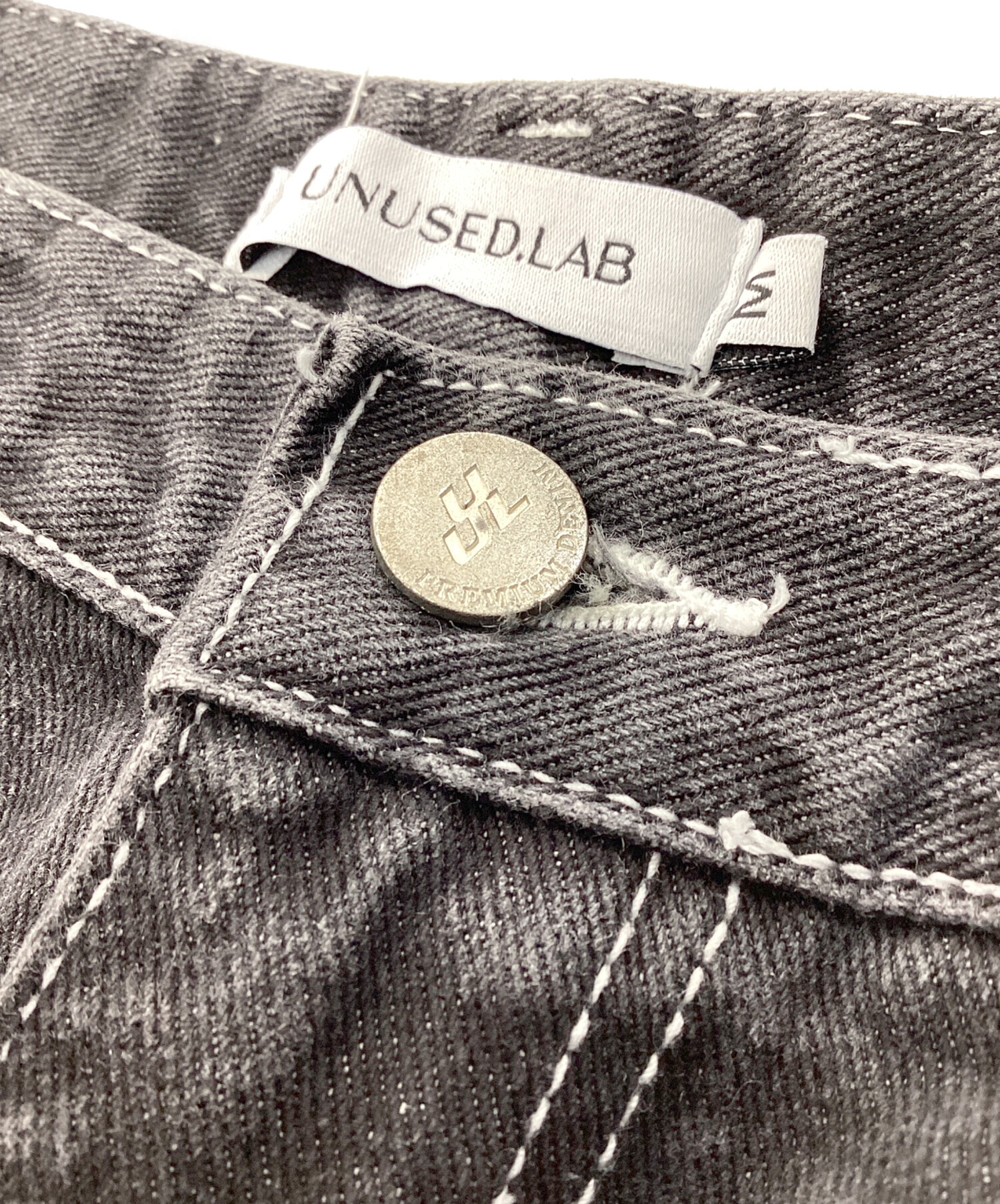 中古・古着通販】UNUSED.LAB (アンユーズドラブ) ワイドデニムパンツ 
