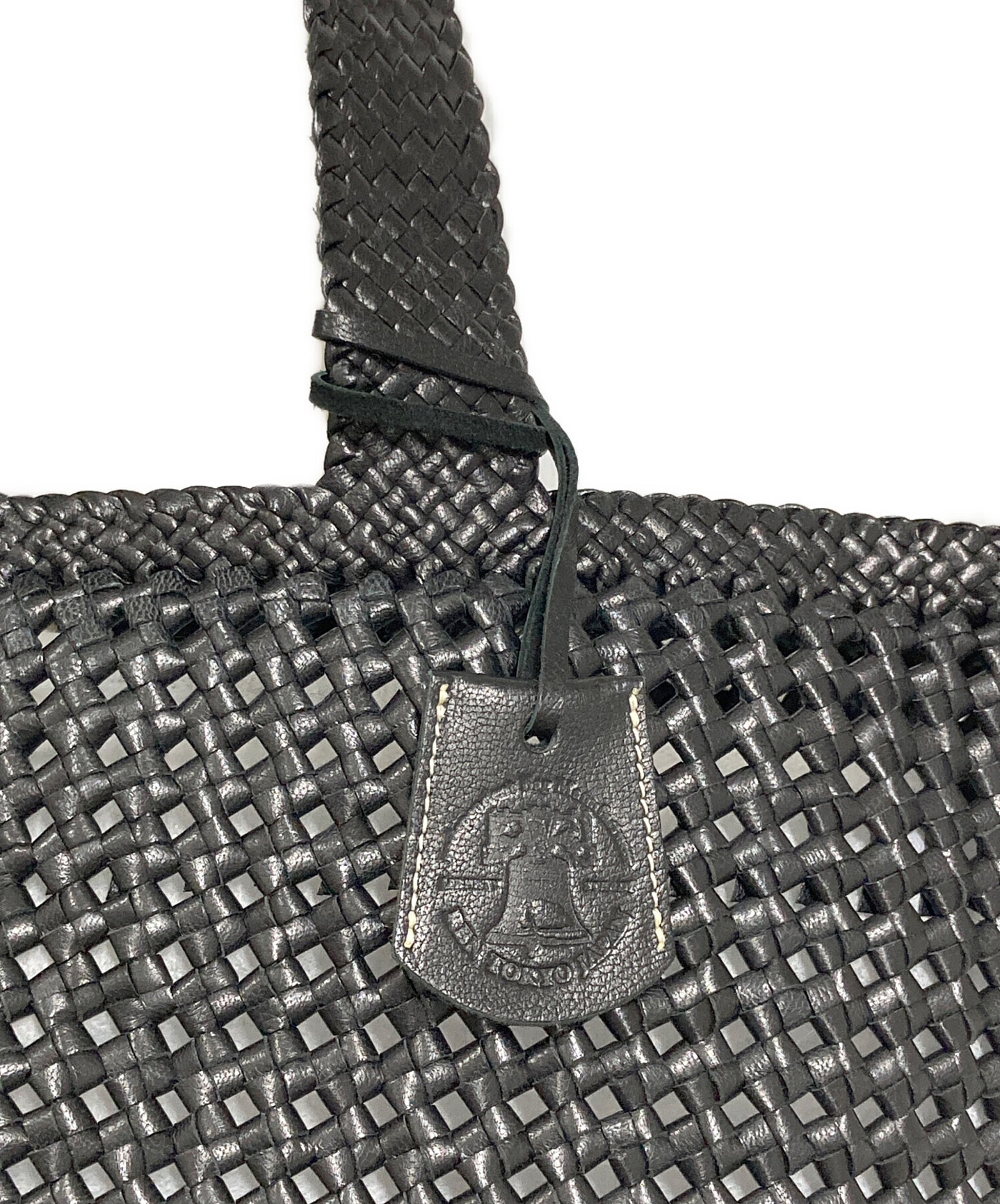 中古・古着通販】REN (レン) ゴートレザー メッシュ トートバッグ