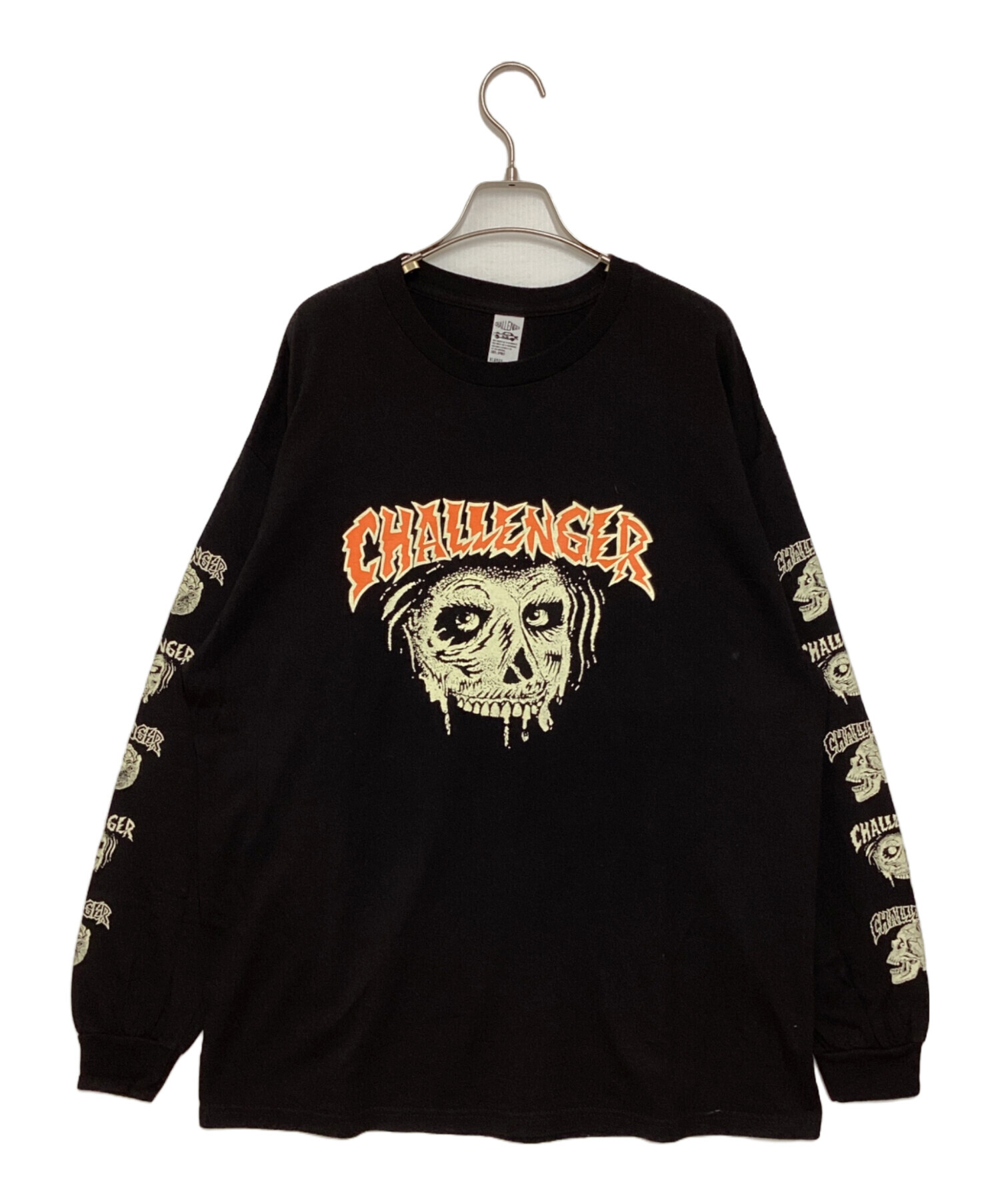 トップス CHALLENGER ZOMBIE L/S TEE XL BLACK XL CHALLENGER ZOMBIE L/S TEE 長瀬 【公式通販】