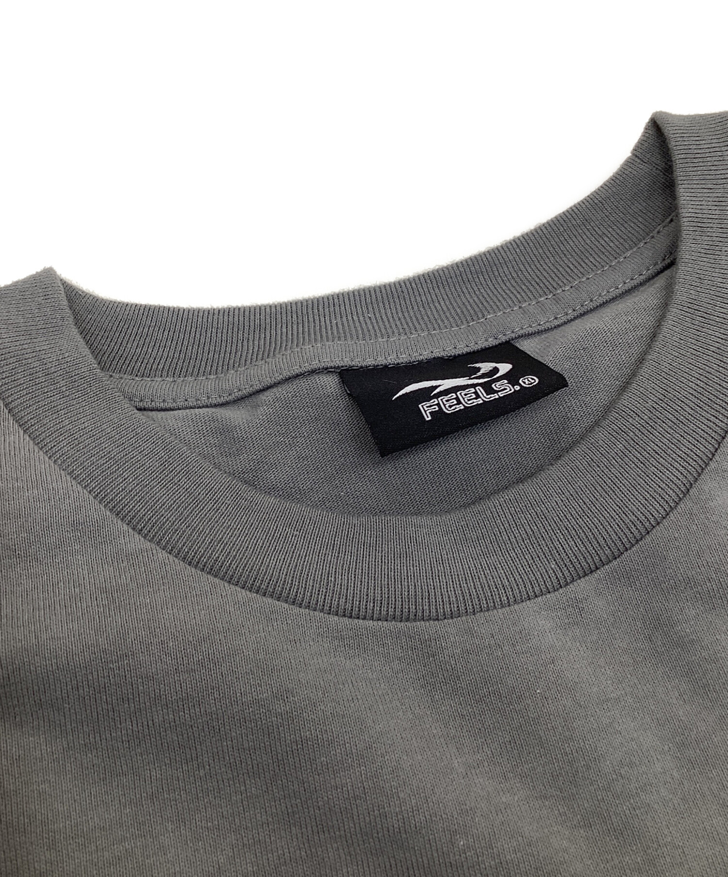 中古・古着通販】FEELS. (フィールズ) STITCH T-SHIRT グレー サイズ 
