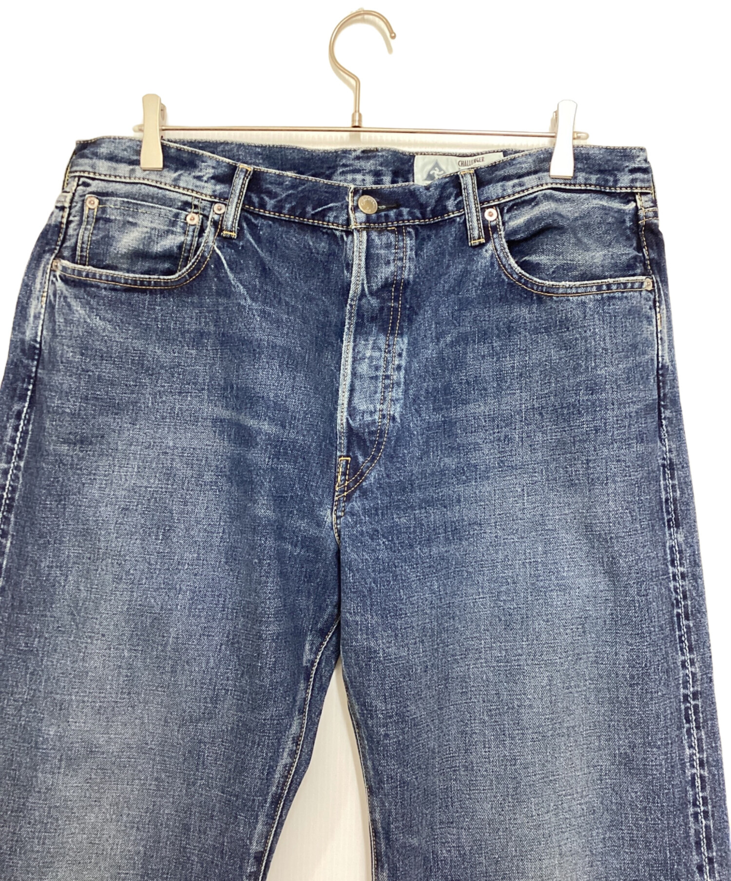 CHALLENGER ウォッシュドインディゴデニムジーンズ WIDE WASHED DENIM PANTS【WASHED INDIGO】｜CHALLENGER｜MELTING POT