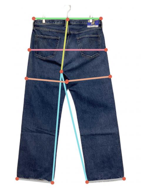 CHALLENGER ウォッシュドインディゴデニムジーンズ 中古・古着通販】CHALLENGER (チャレンジャー) WASHED DENIM