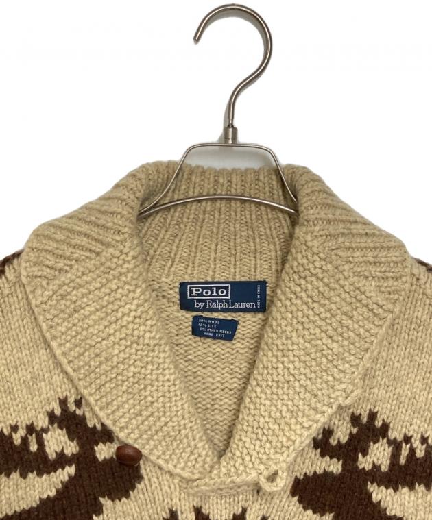 現行　極美品　アルパカ　ラルフローレン　カウチンニット　ローゲージ　ブラウン 中古・古着通販】POLO RALPH LAUREN (ポロ・ラルフローレン) ウール