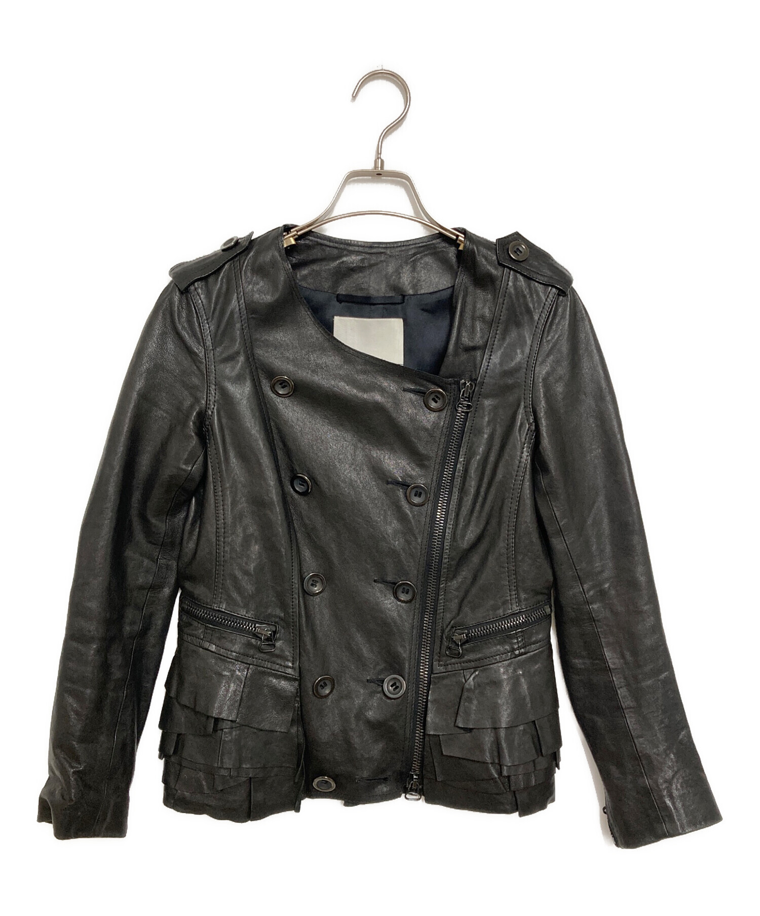 3.1 Phillip Lim　ラムレザー スタッズ ライダースジャケット 3.1 Phillip Lim ラムレザー スタッズ ライダースジャケット