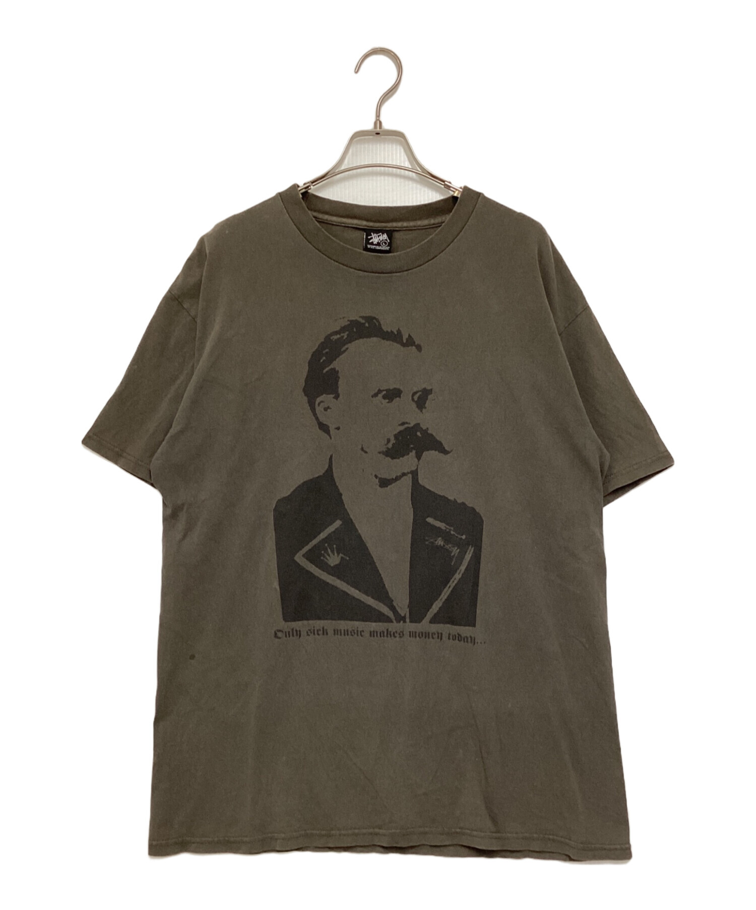 中古・古着通販】stussy (ステューシー) 偉人プリントTシャツ グレー