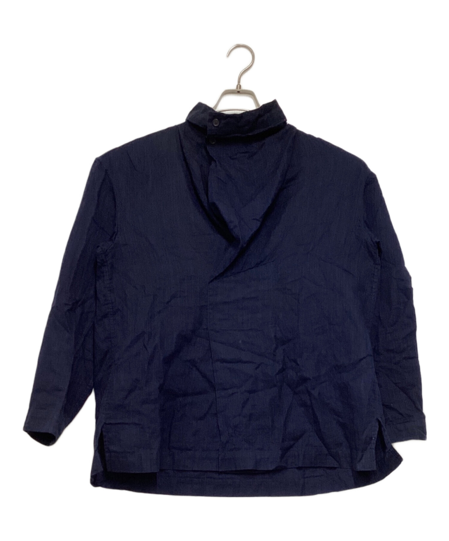 ISSEY MIYAKE MEN オーバーサイズ プルオーバーシャツ ストライプ