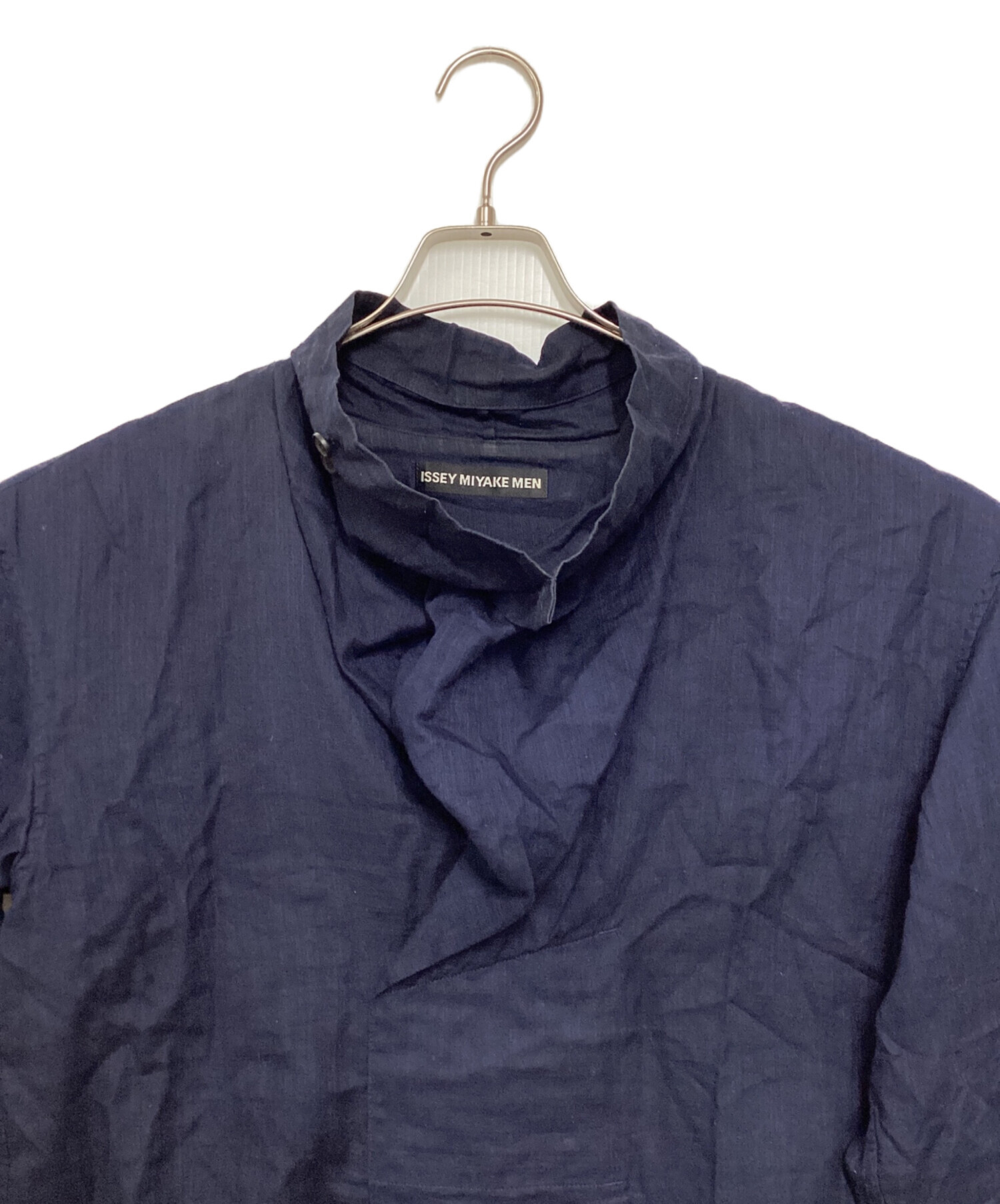 ISSEY MIYAKE MEN オーバーサイズ プルオーバーシャツ ストライプ 中古 