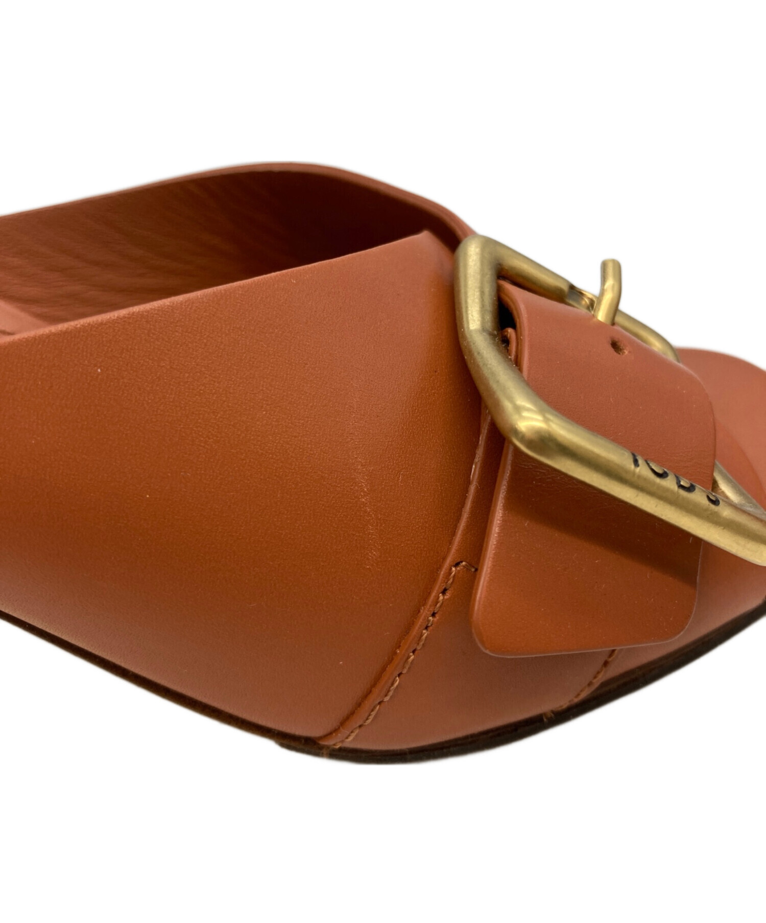 中古・古着通販】TOD'S (トッズ) クリアヒールミュール ブラウン 中古・古着通販】TOD'S (トッズ) クリアヒールミュール ブラウン