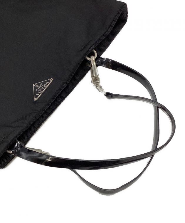 中古・古着通販】PRADA (プラダ) ナイロンミニトートバッグ ブラック