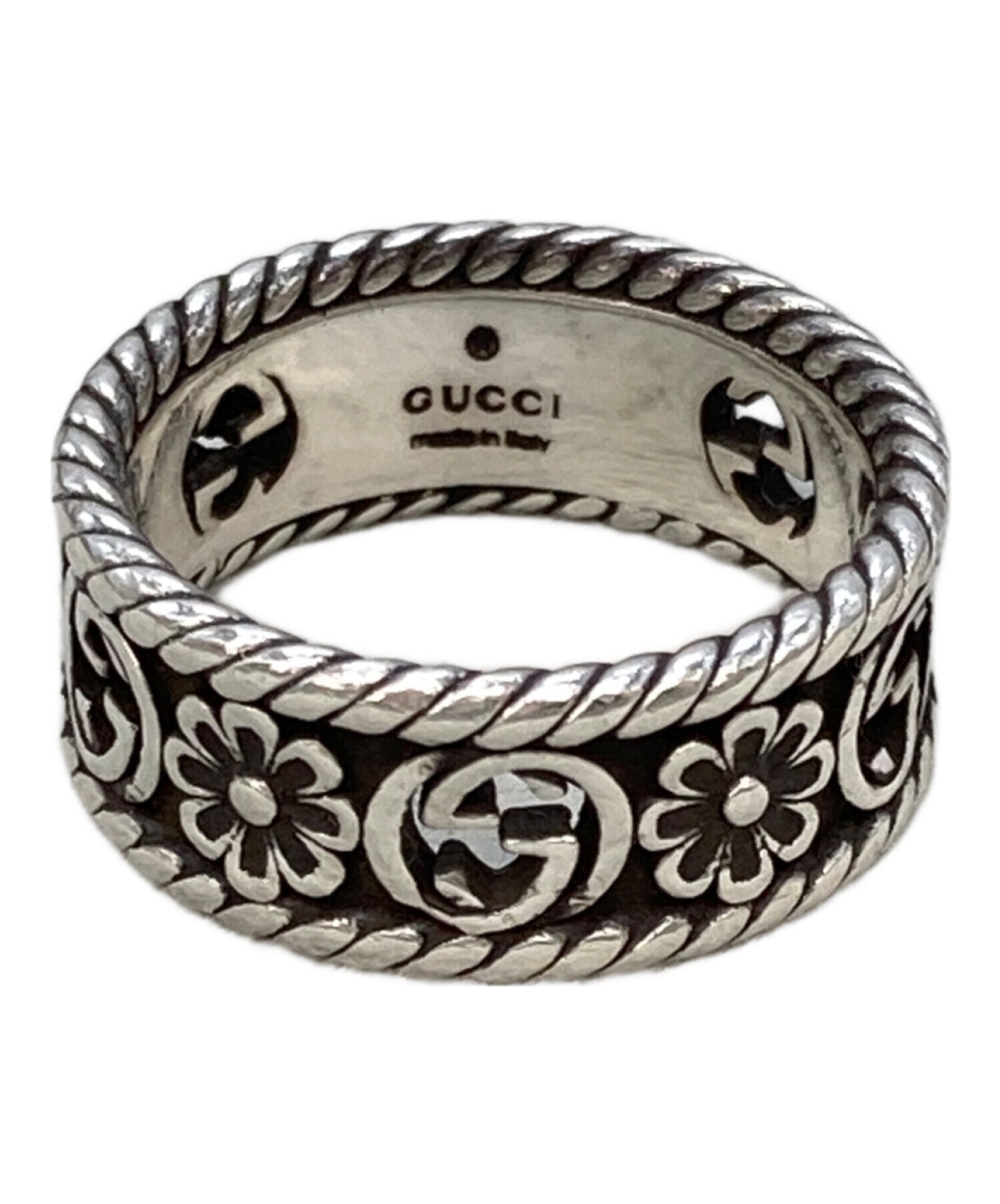 GUCCI グッチ　リング　インターロッキングGフラワー 中古・古着通販】GUCCI (グッチ) インターロッキングG フラワー リング