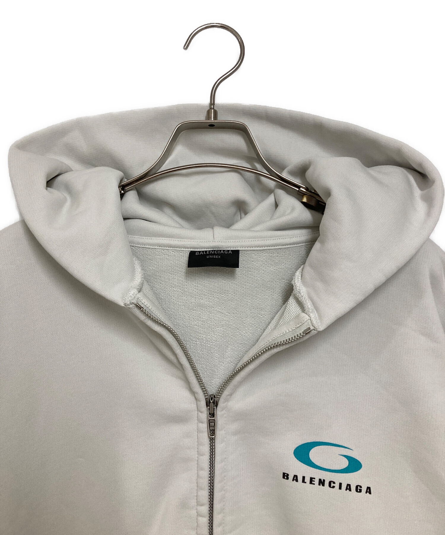 中古・古着通販】BALENCIAGA (バレンシアガ) LOOP LOGO ZIP HOODIE