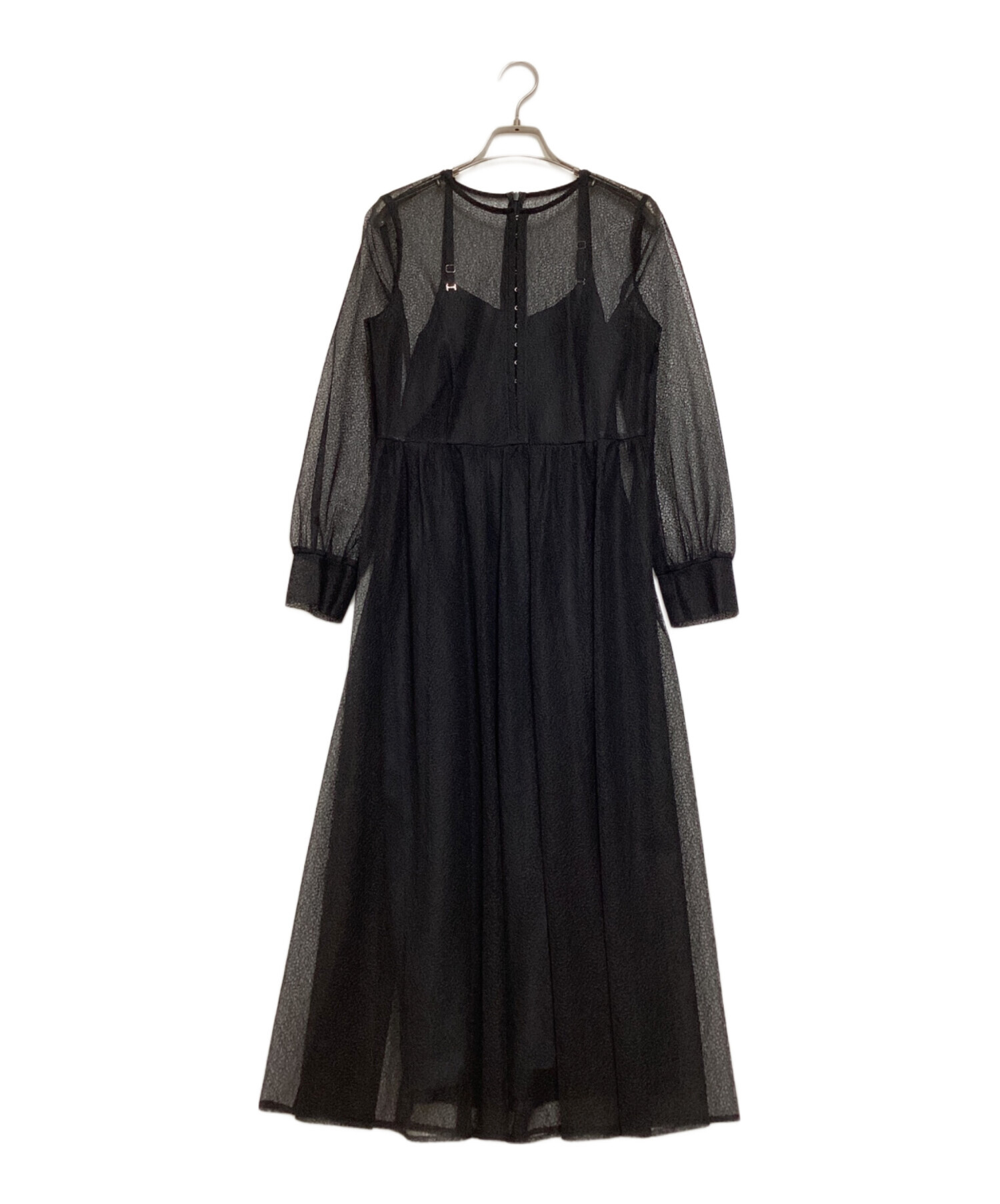 中古・古着通販】Kaene (カエン) 幾何学チュールワンピース