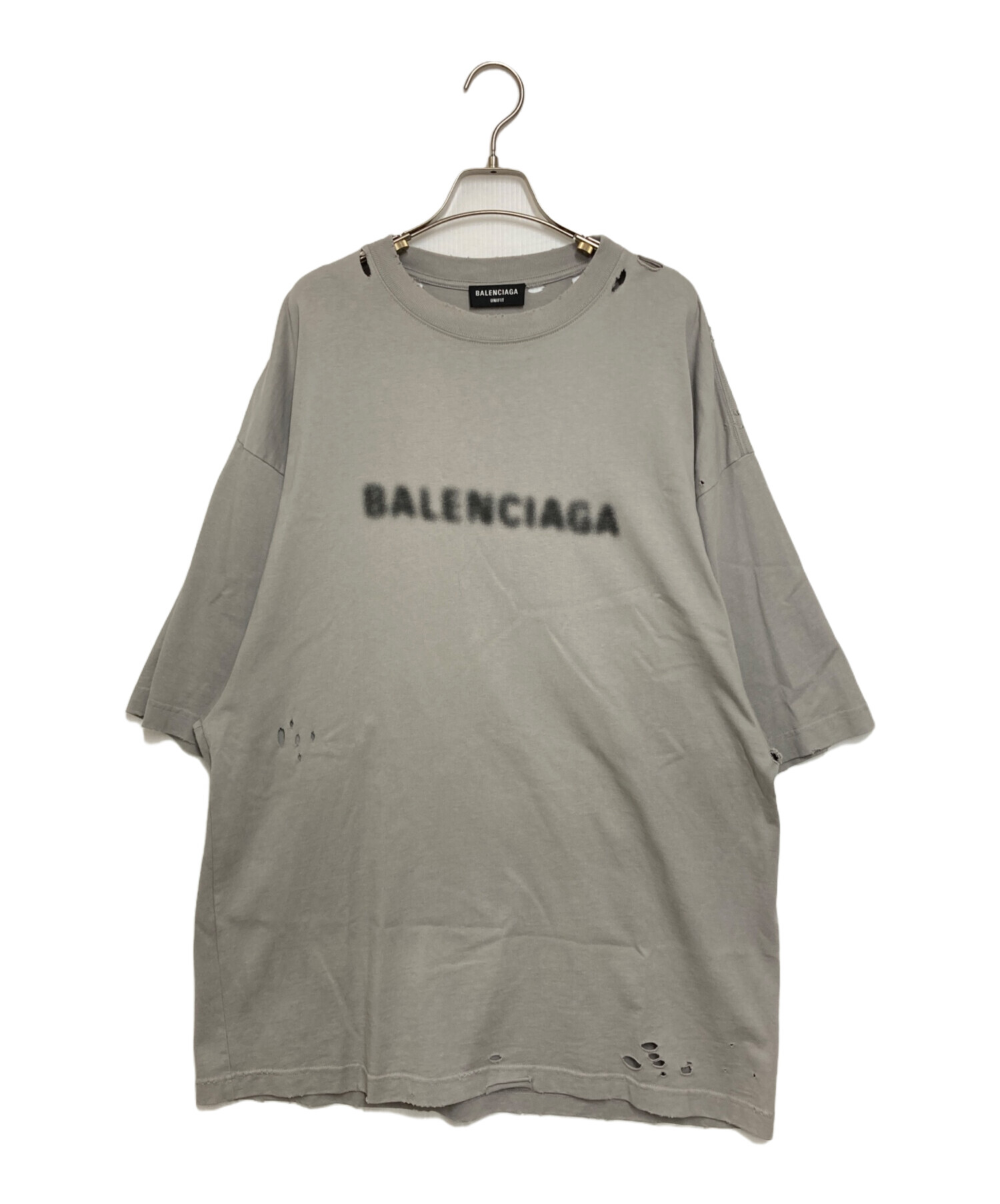 中古・古着通販】BALENCIAGA (バレンシアガ) デストロイ加工ロゴ