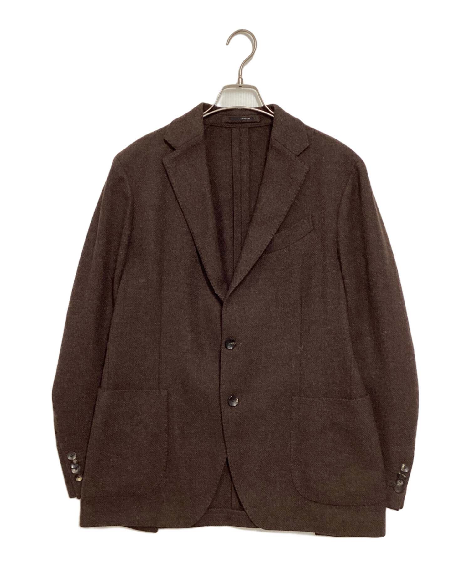 LARDINI ラルディーニ　ブラウン　テーラードジャケット　42 中古・古着通販】LARDINI (ラルディーニ) テーラードジャケット
