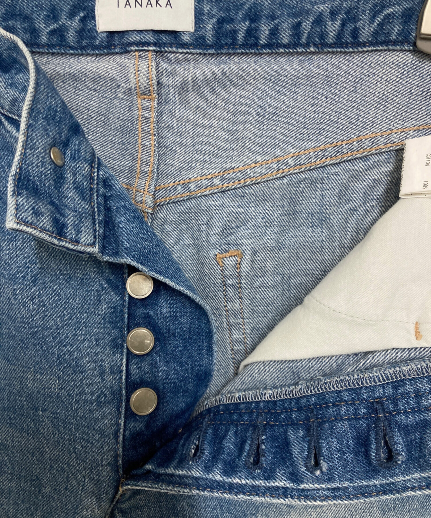 中古・古着通販】TANAKA (タナカ) dad jeans trousers ブルー サイズ