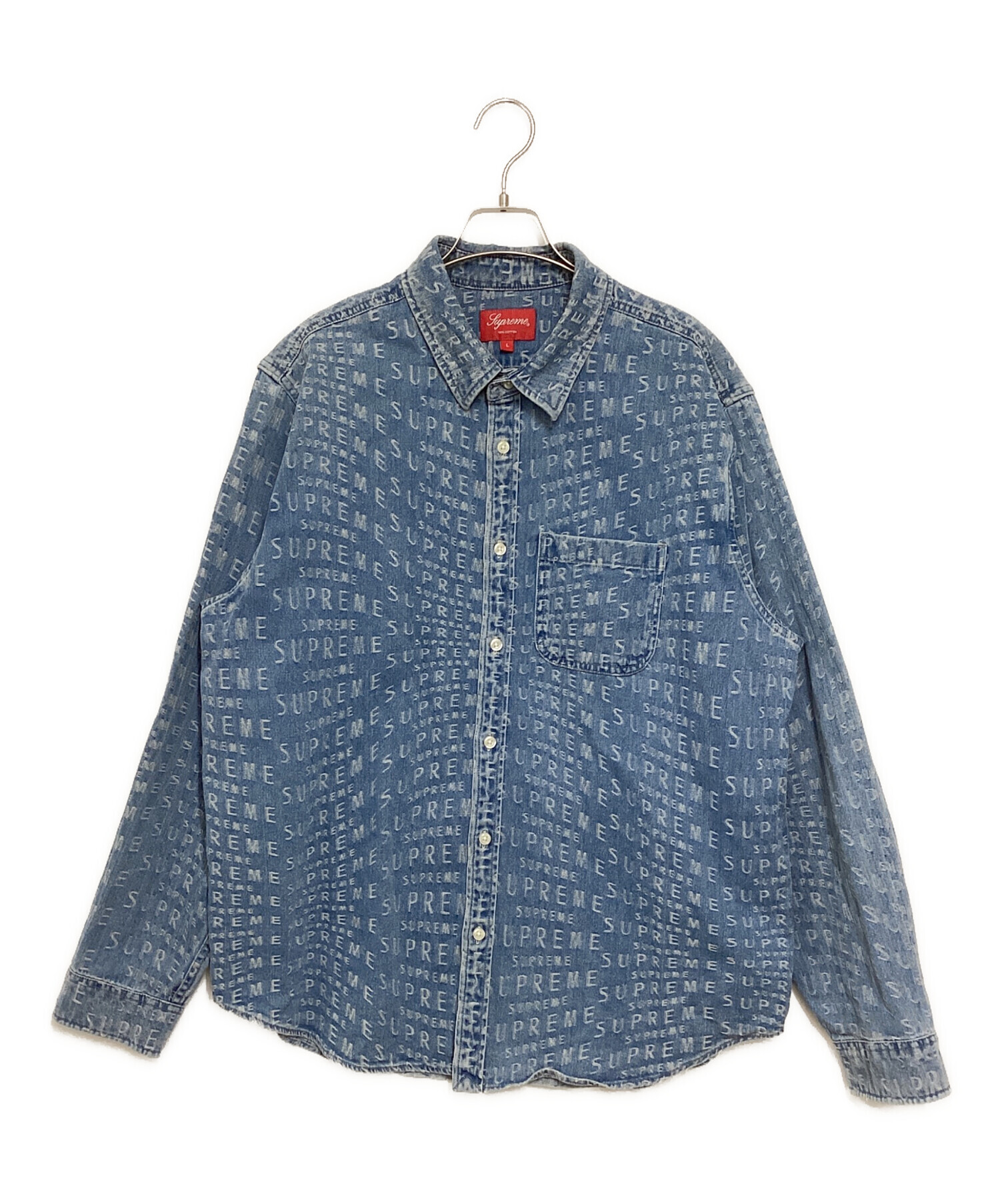 中古・古着通販】SUPREME (シュプリーム) Warp Jacquard Logos Denim 