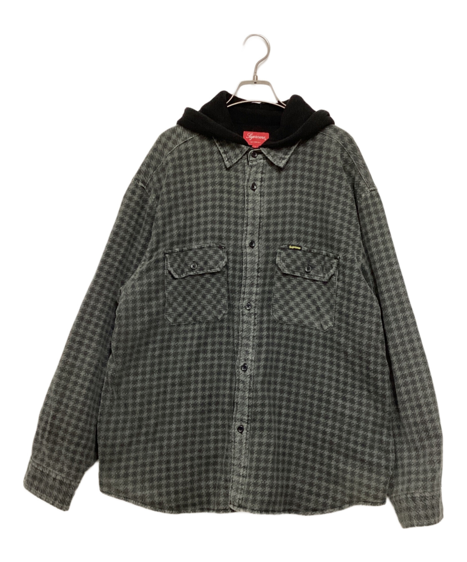 中古・古着通販】SUPREME (シュプリーム) Houndstooth Flannel Hooded