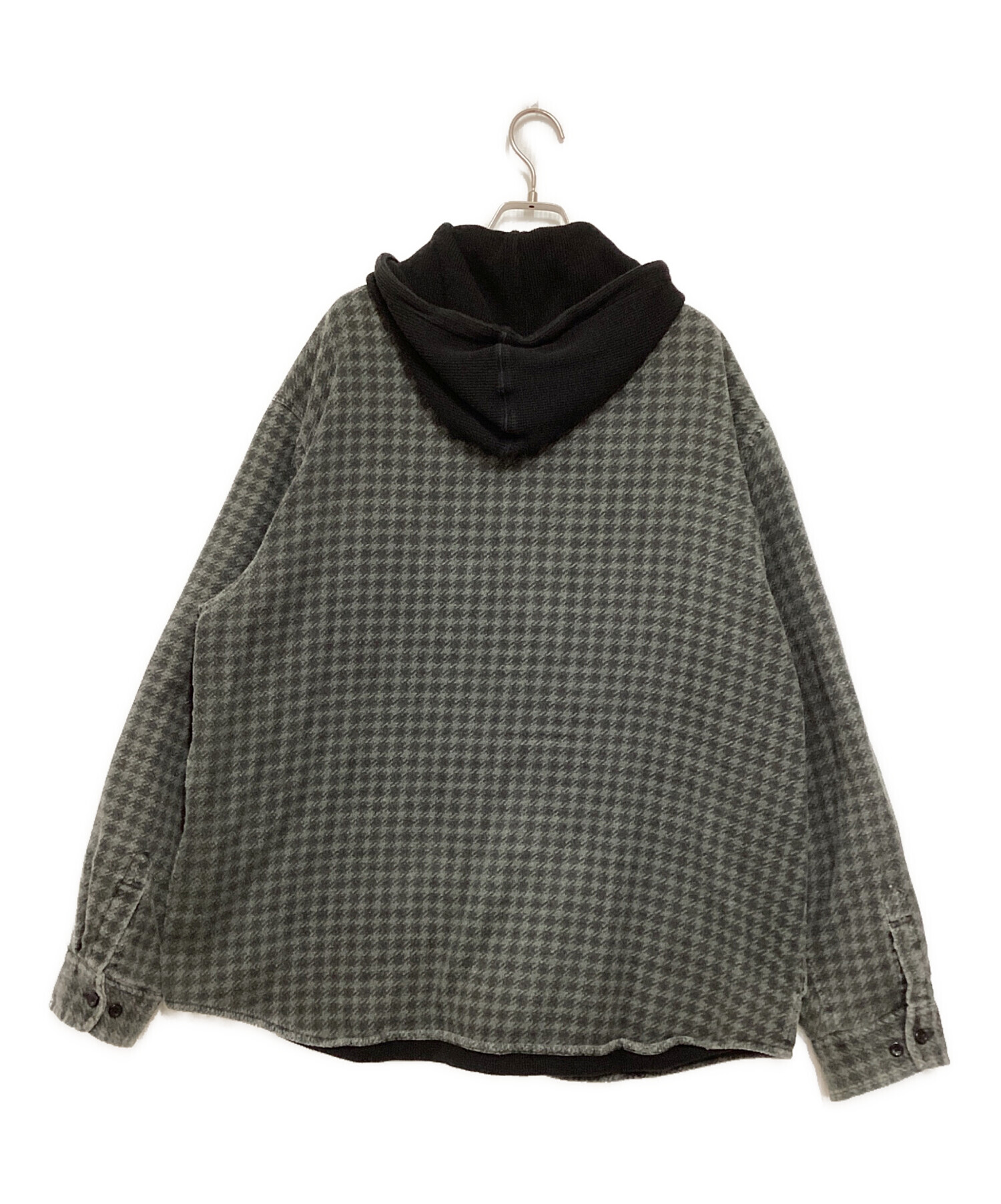 中古・古着通販】SUPREME (シュプリーム) Houndstooth Flannel Hooded