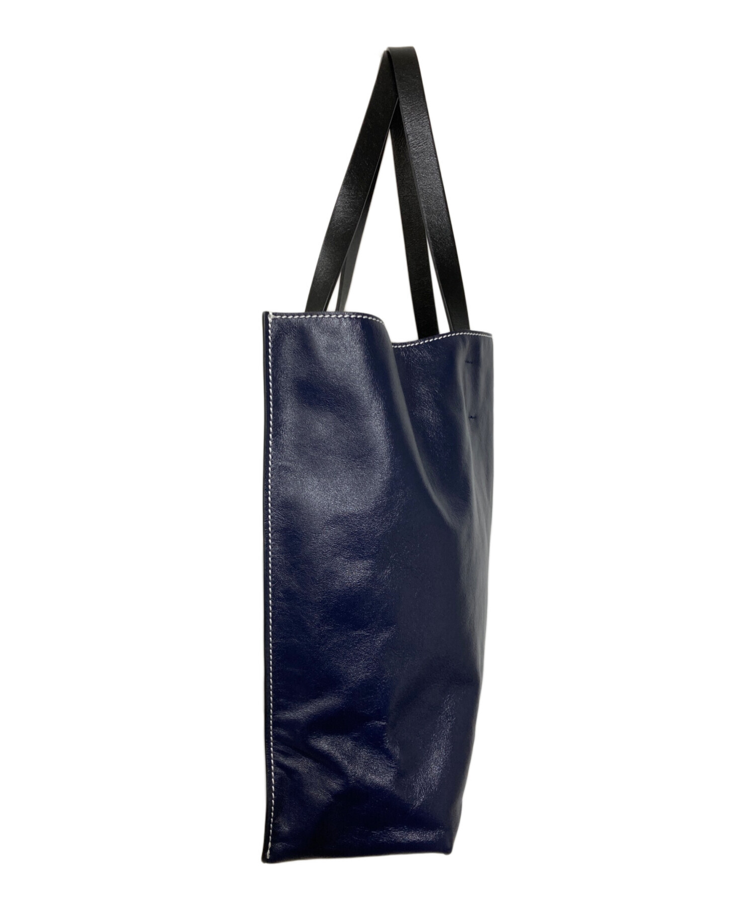 中古・古着通販】MARNI (マルニ) MUSEO SOFT LARGE TOTE ネイビー