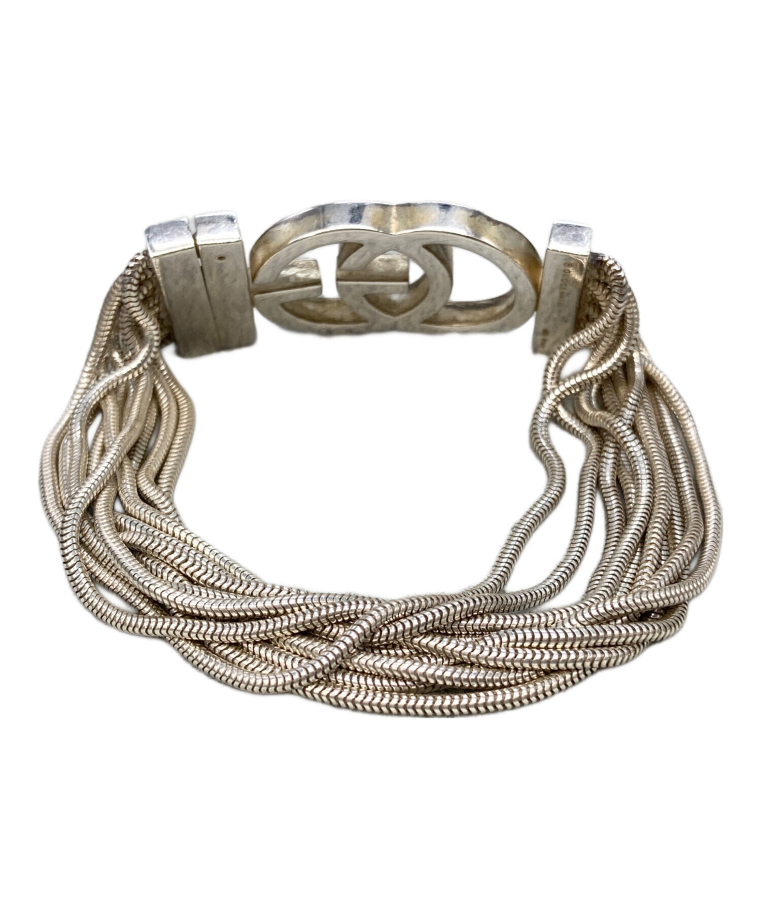 GUCCI グッチ ブレスレット GGロゴ シルバー チェーン