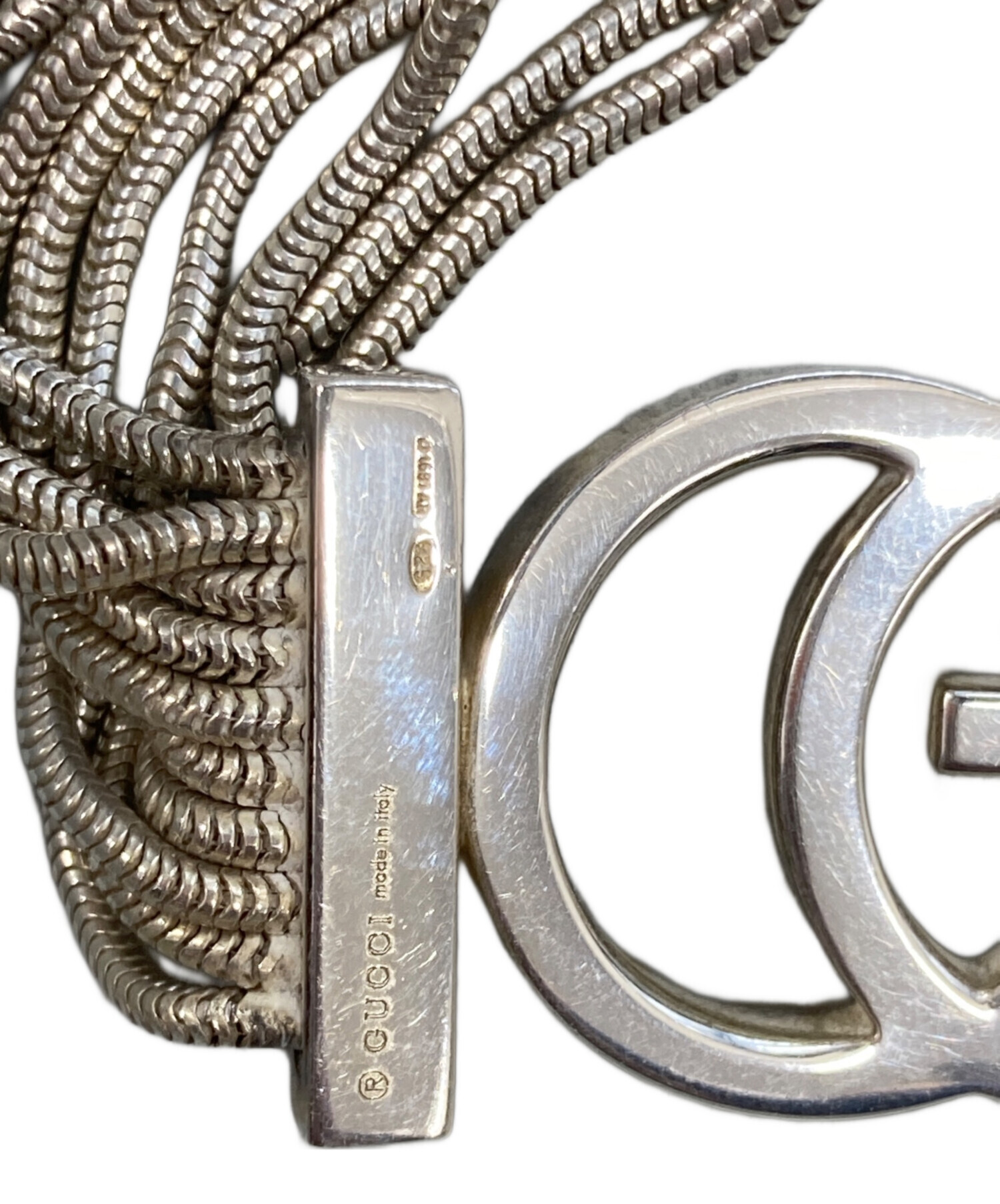 中古・古着通販】GUCCI (グッチ) GGロゴ チェーンブレスレット