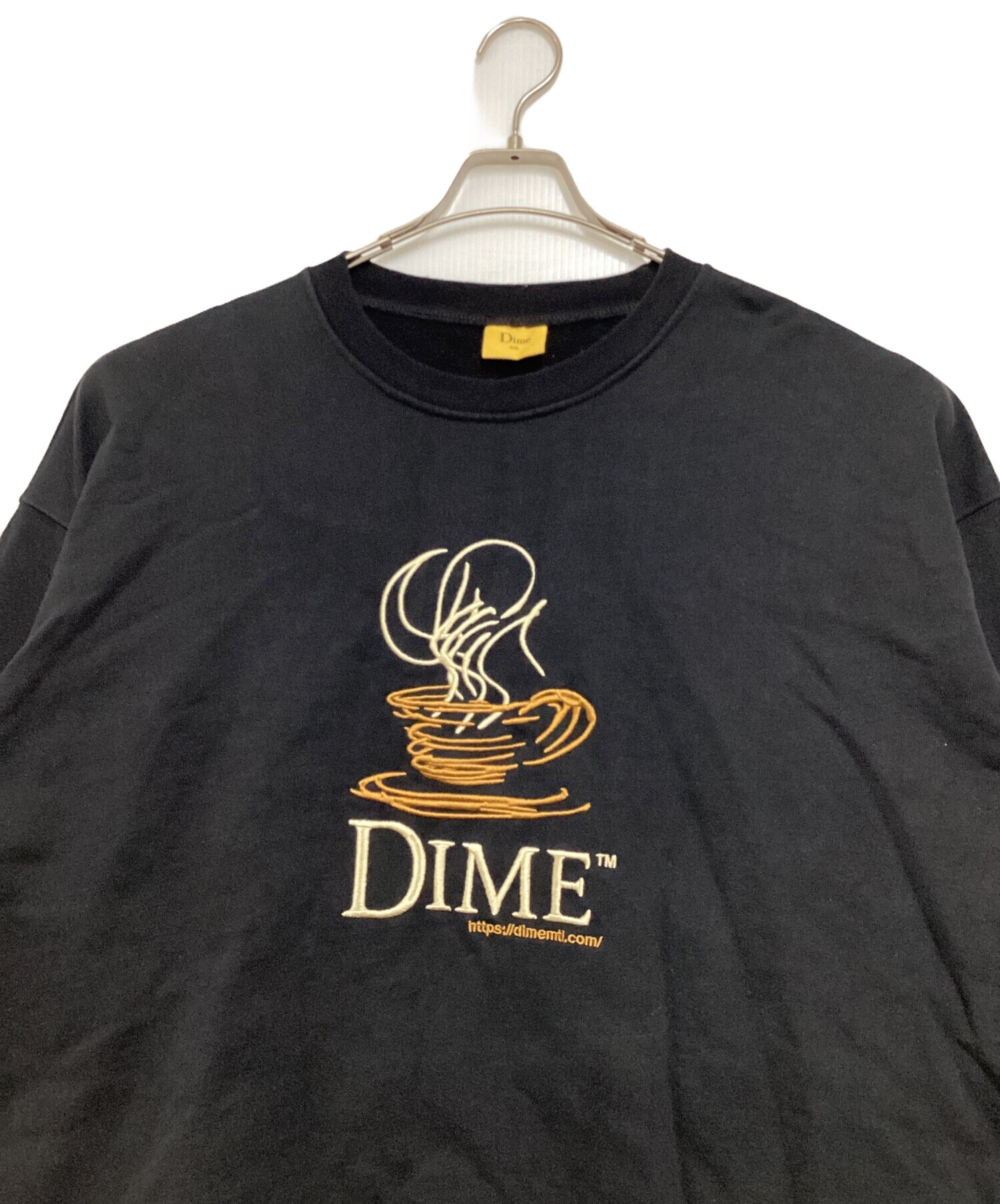 中古・古着通販】Dime (ダイム) エンブロイダリースウェット ブラック