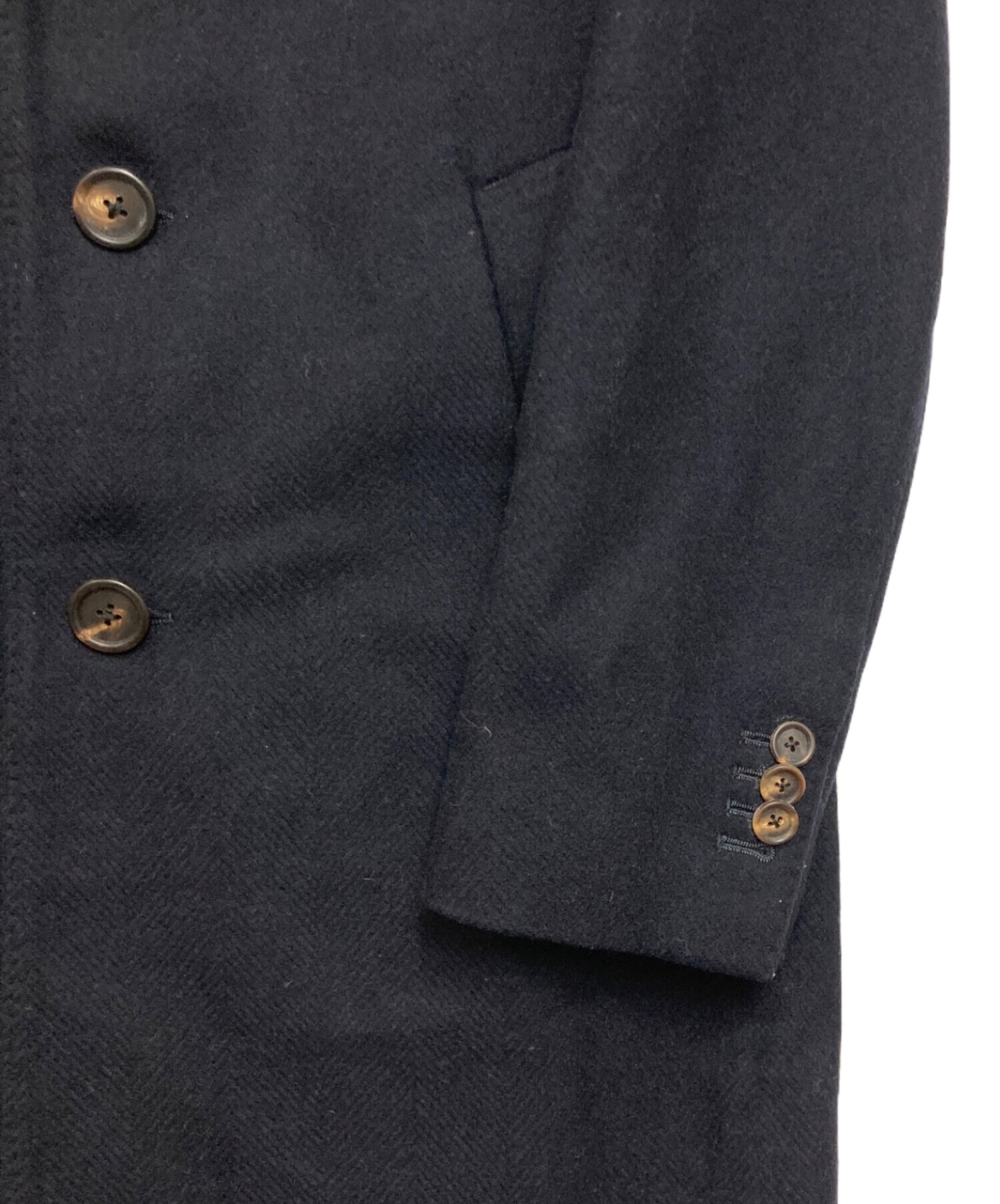 中古・古着通販】LARDINI (ラルディーニ) 3Bチェスターコート ネイビー