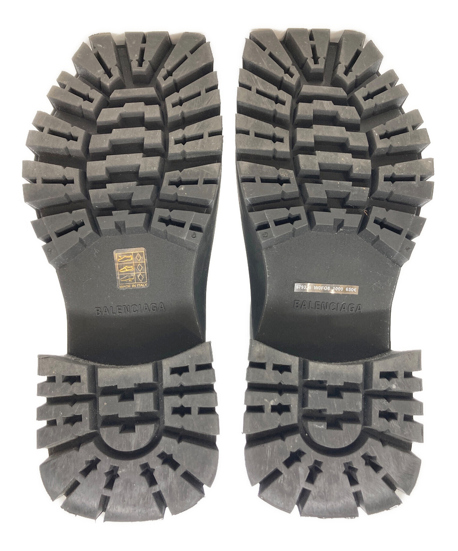 中古・古着通販】BALENCIAGA (バレンシアガ) TROOPER RUBBER ブラック