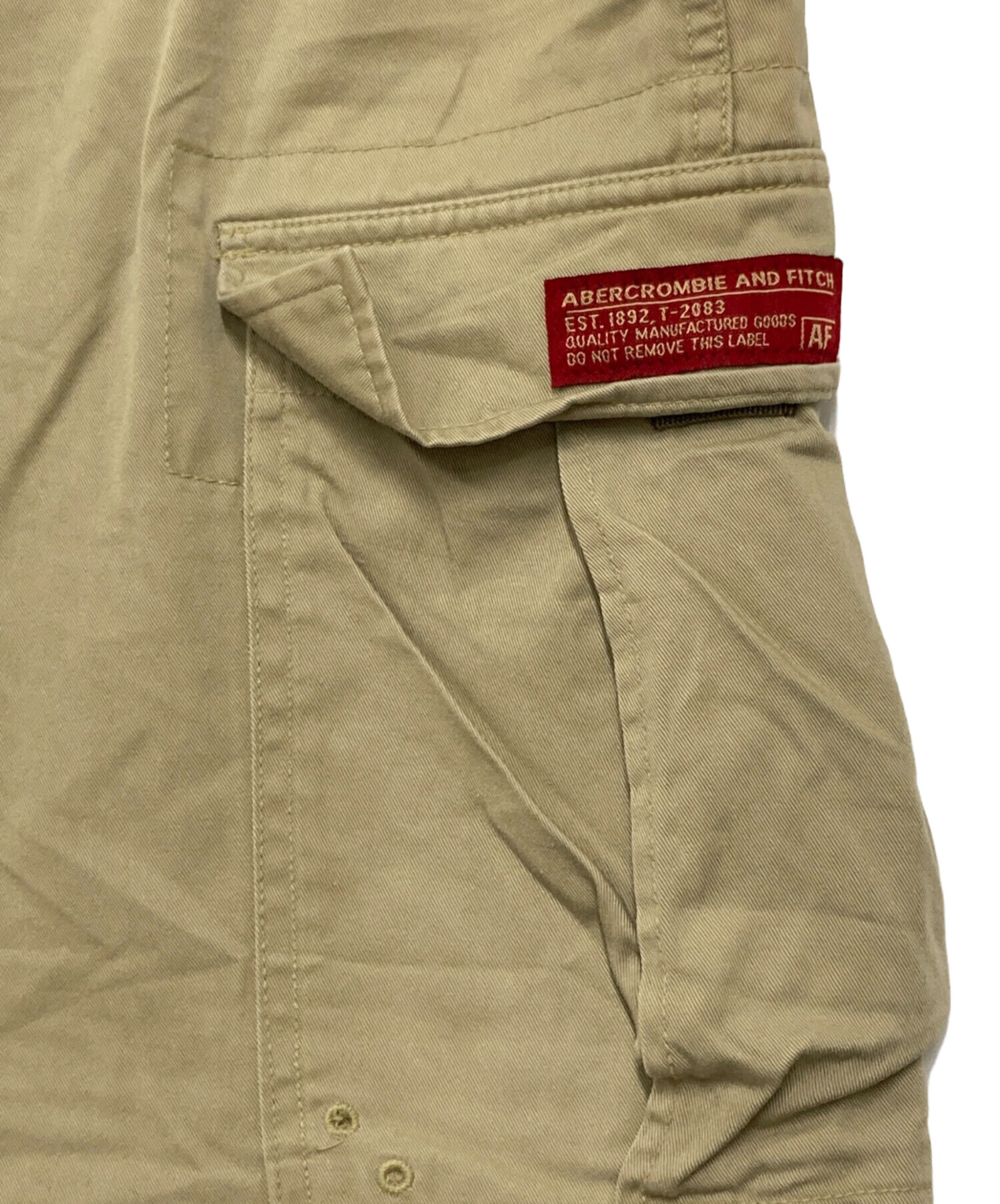 【未使用タグ付き】アバクロ ワイド バギー ミリタリーカーゴパンツ ユーズド加工 中古・古着通販】Abercrombie & Fitch (アバクロンビー アンド