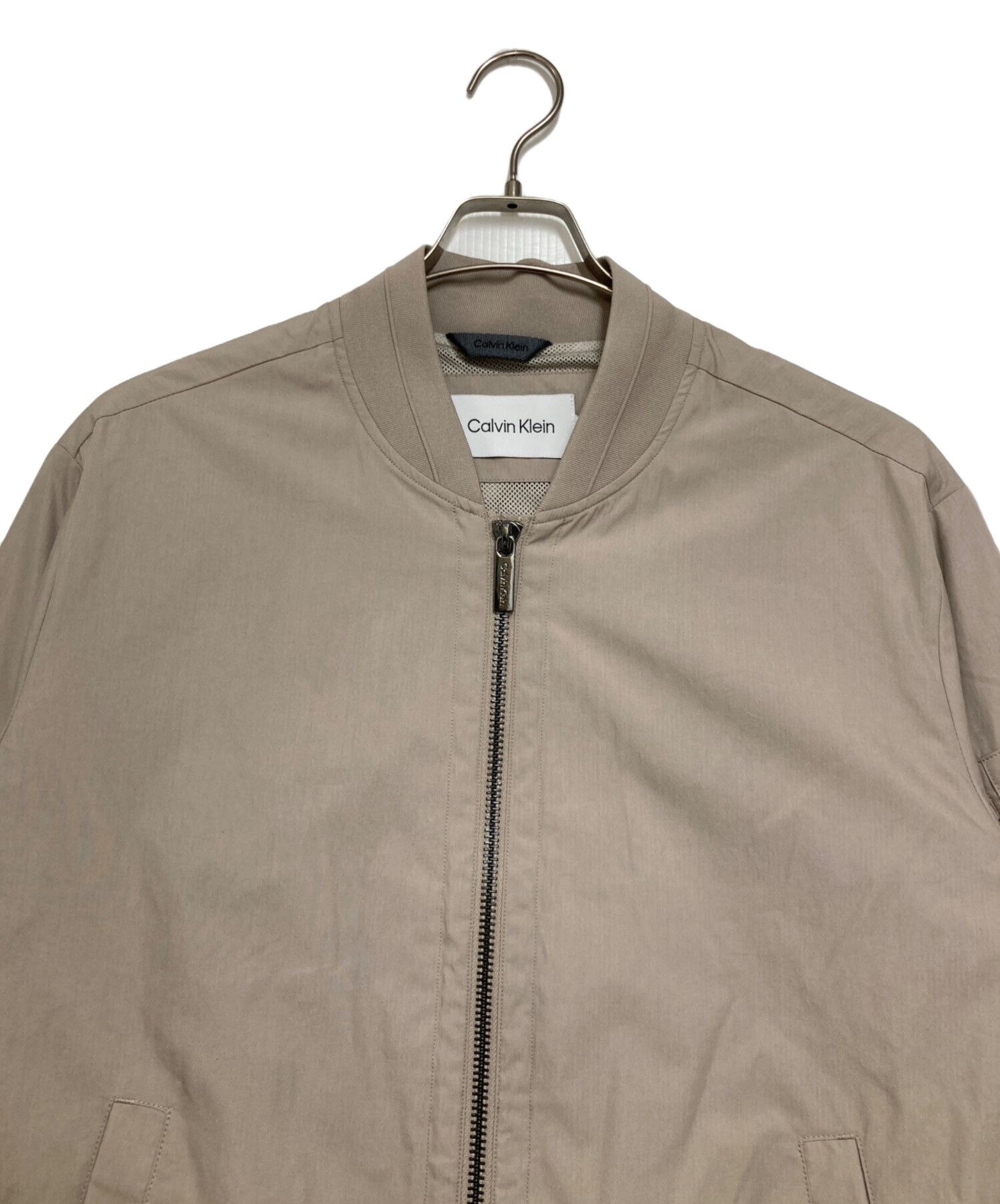 中古・古着通販】Calvin Klein (カルバンクライン) ブルゾン ベージュ 