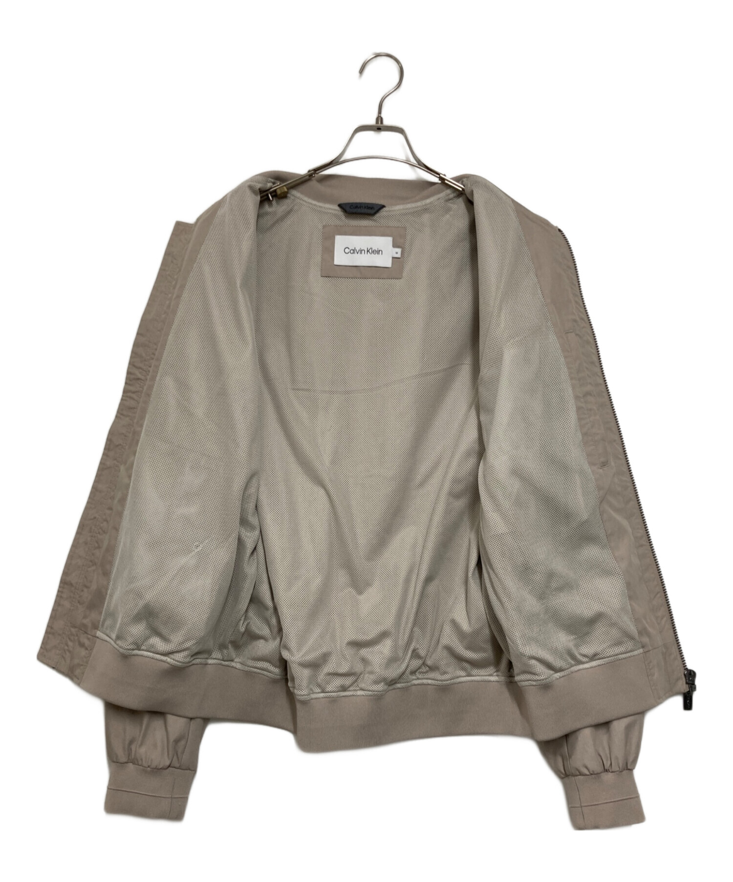 中古・古着通販】Calvin Klein (カルバンクライン) ブルゾン ベージュ 