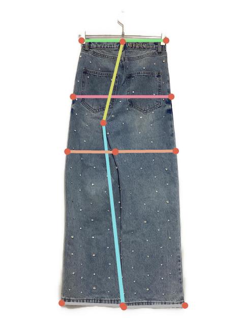 Bibiy デニムパンツ S 中古・古着通販】Bibiy. (ビビィ) ストーンデザインデニムパンツ