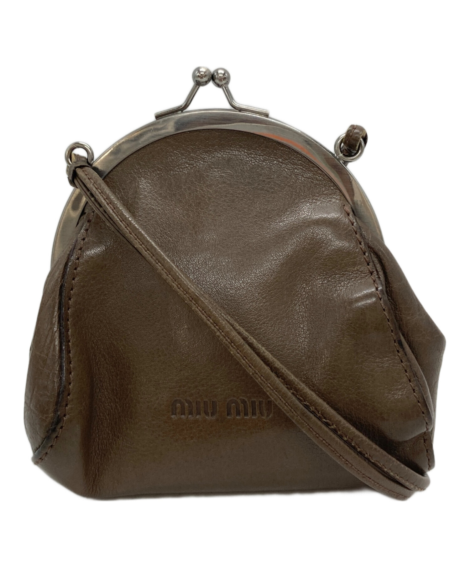 中古・古着通販】MIU MIU (ミュウミュウ) がま口ミニショルダーポーチ