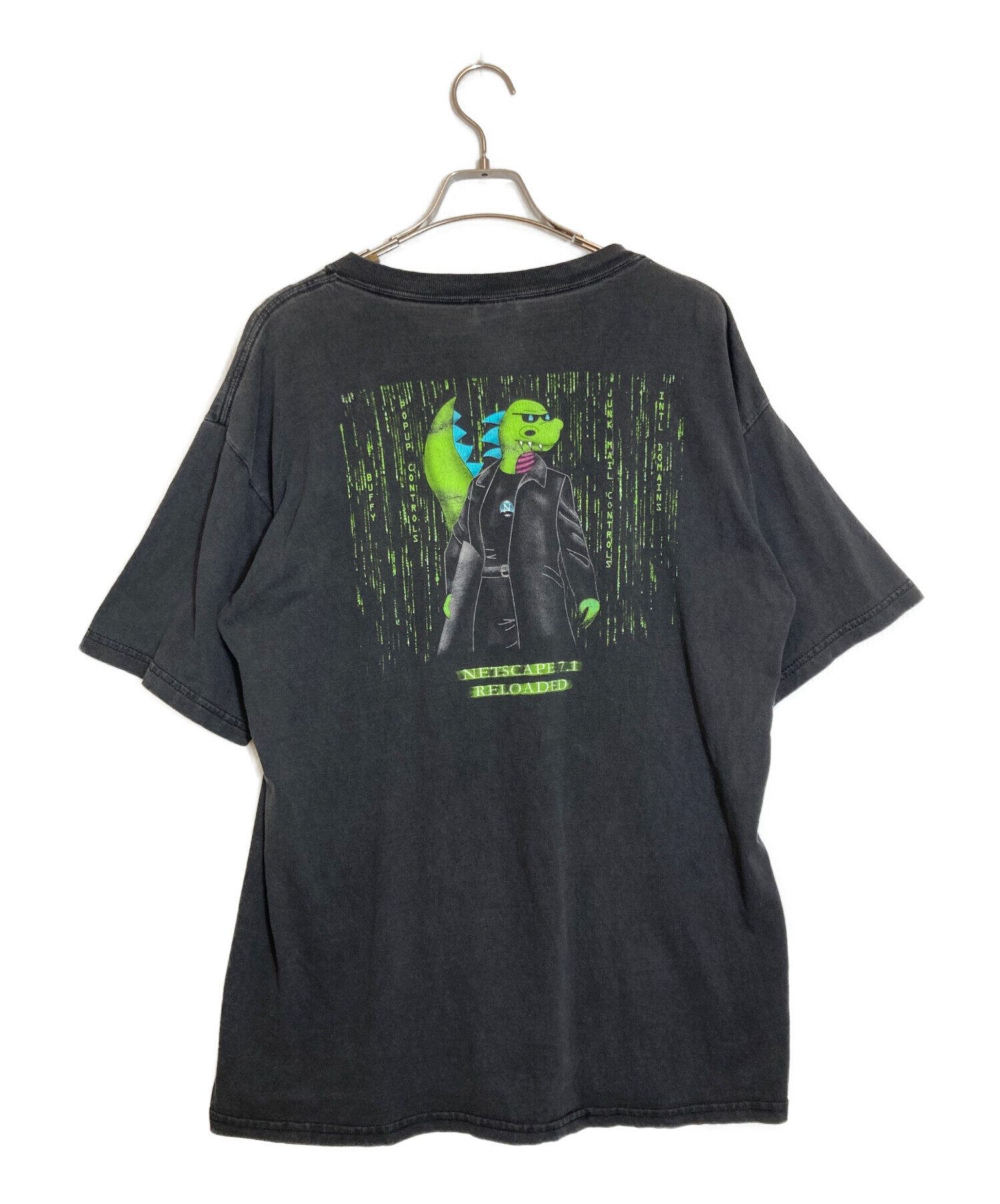 中古・古着通販】GILDAN (ギルダン) プリントTシャツ ブラック サイズ