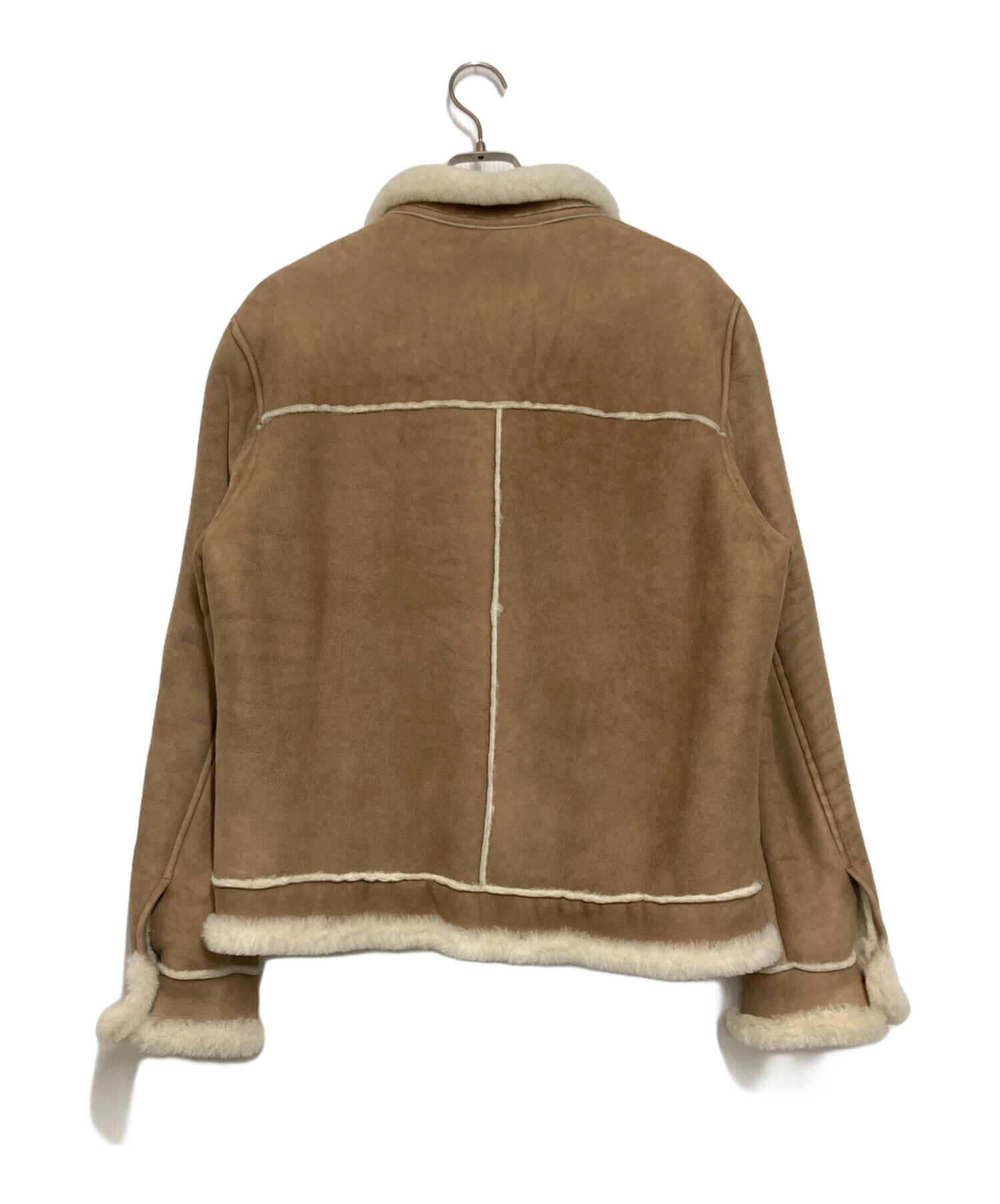 中古・古着通販】PAPAS (パパス) ムートンジャケット ベージュ サイズ