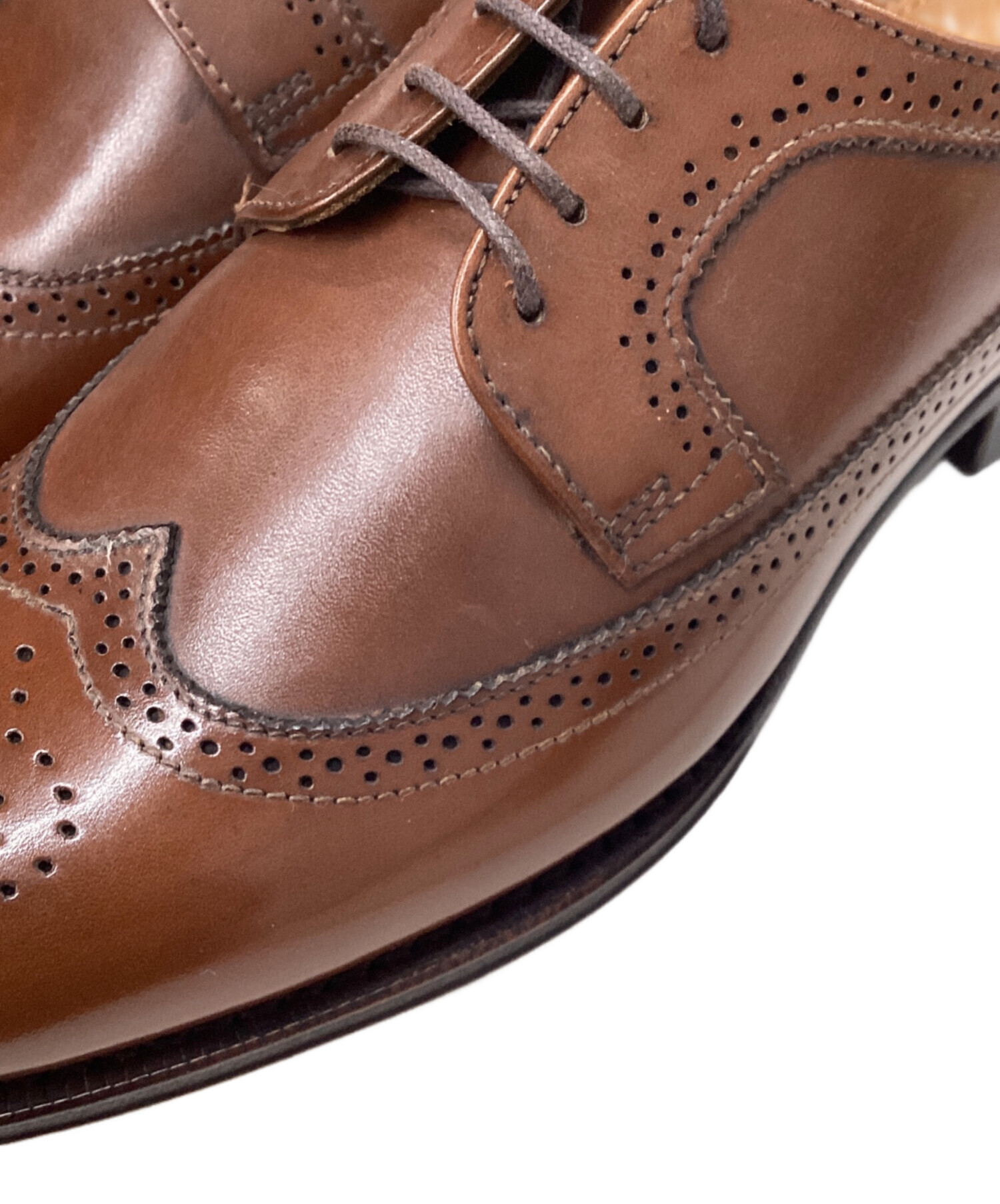 Jalan Sriwijaya ジャランスリワヤ ブラウンウィングチップ 中古・古着通販】Jalan Sriwijaya (ジャランスリウァヤ) ウィング