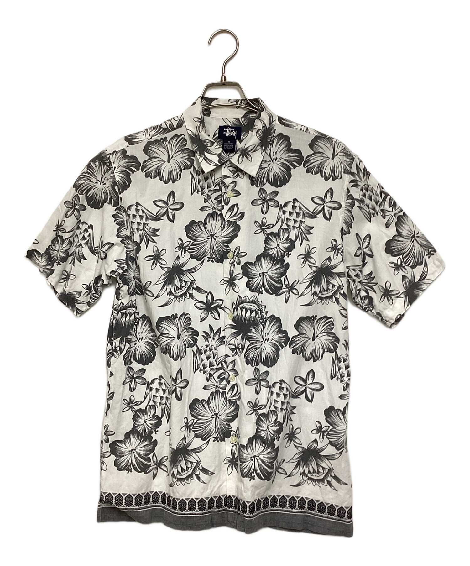 中古・古着通販】stussy (ステューシー) 90'S裾刺繍..アロハシャツ
