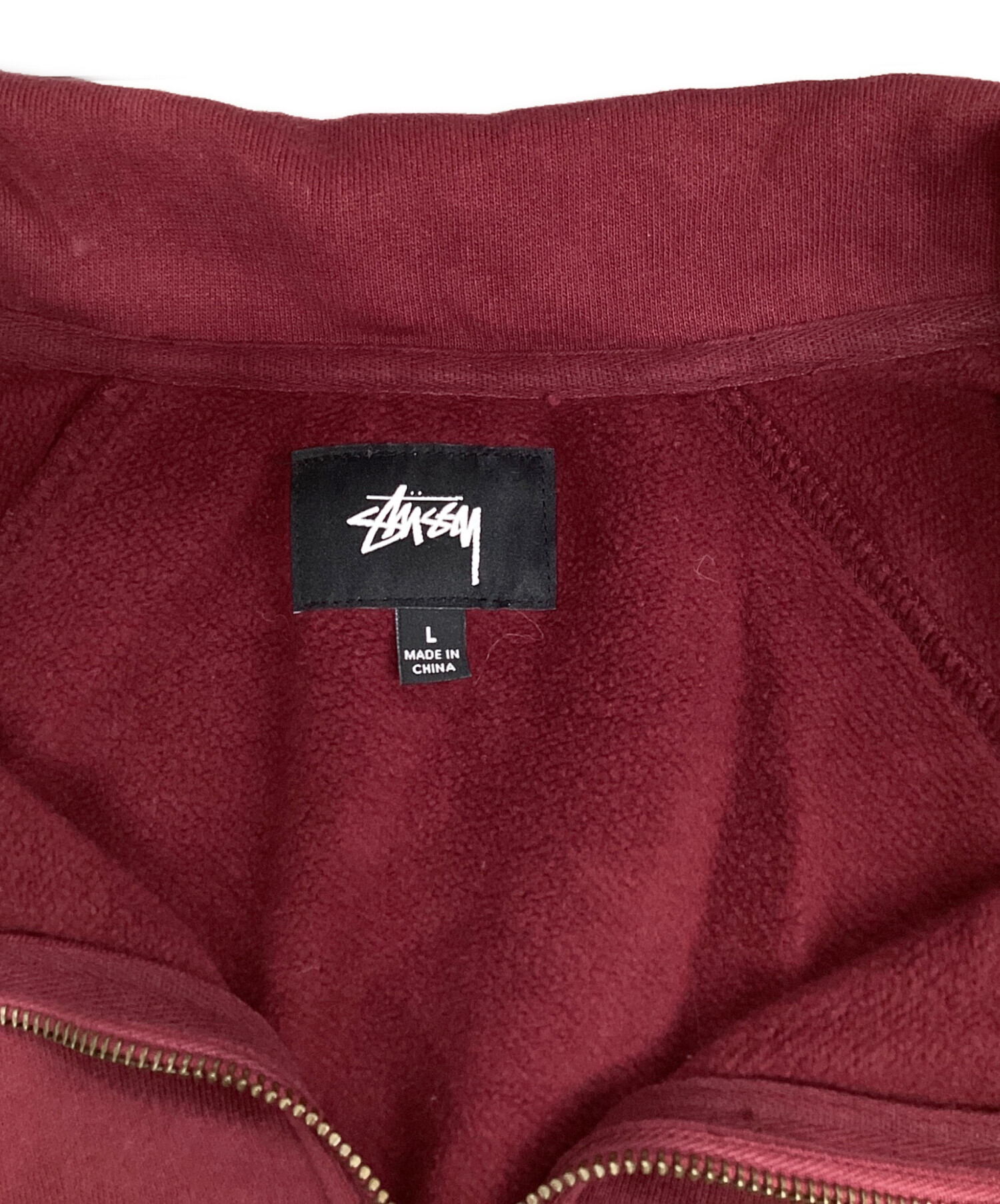 中古・古着通販】stussy (ステューシー) ハーフジップスウェット 