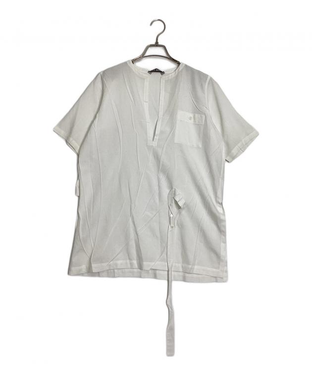 【ISSEY MIYAKE】イッセイミヤケ カットソー ホワイト 中古・古着通販】ISSEY MIYAKE (イッセイミヤケ) シワ加工ヴァルーズ