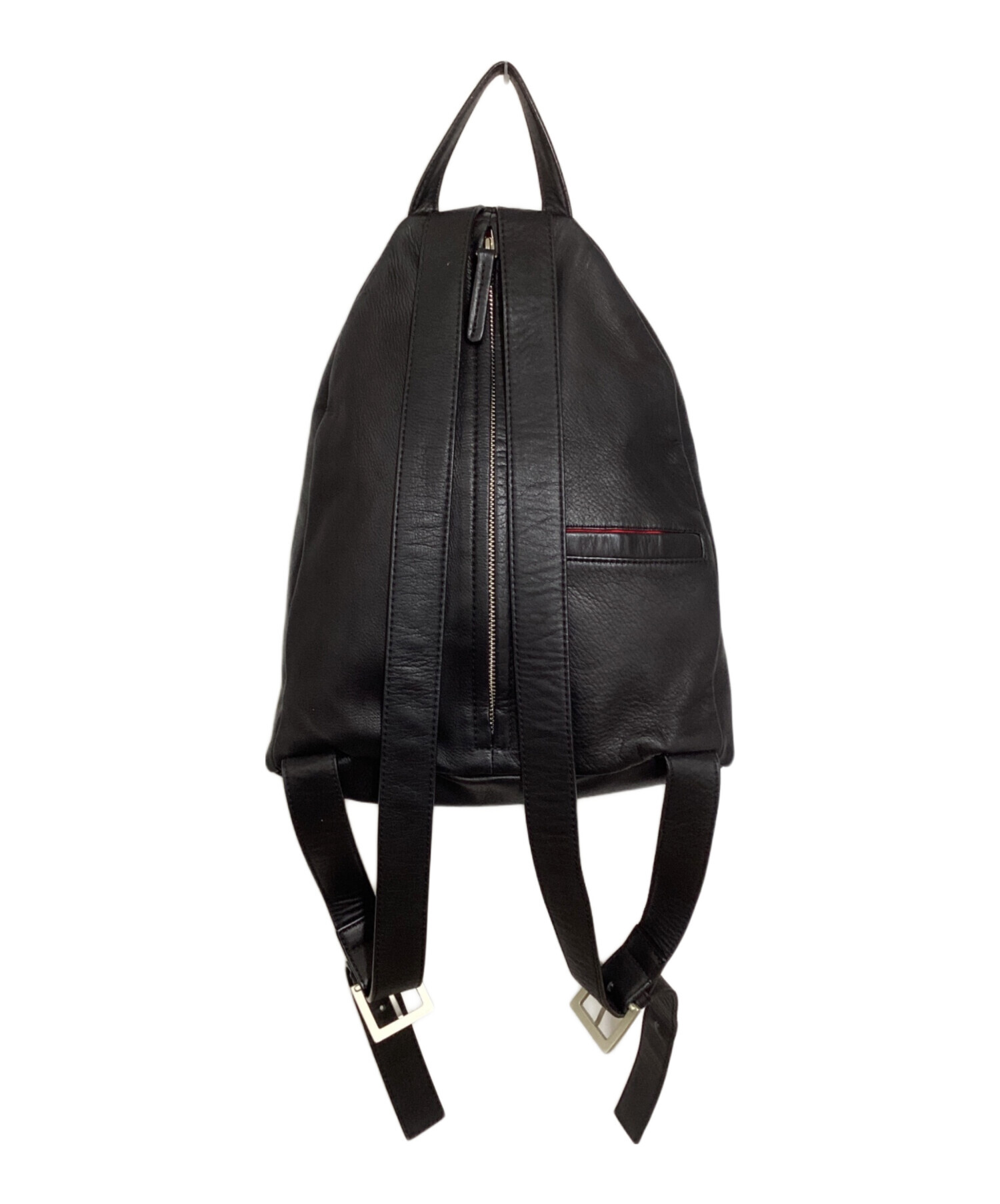 中古・古着通販】kawa-kawa (カワカワ) レザーリュック ブラック