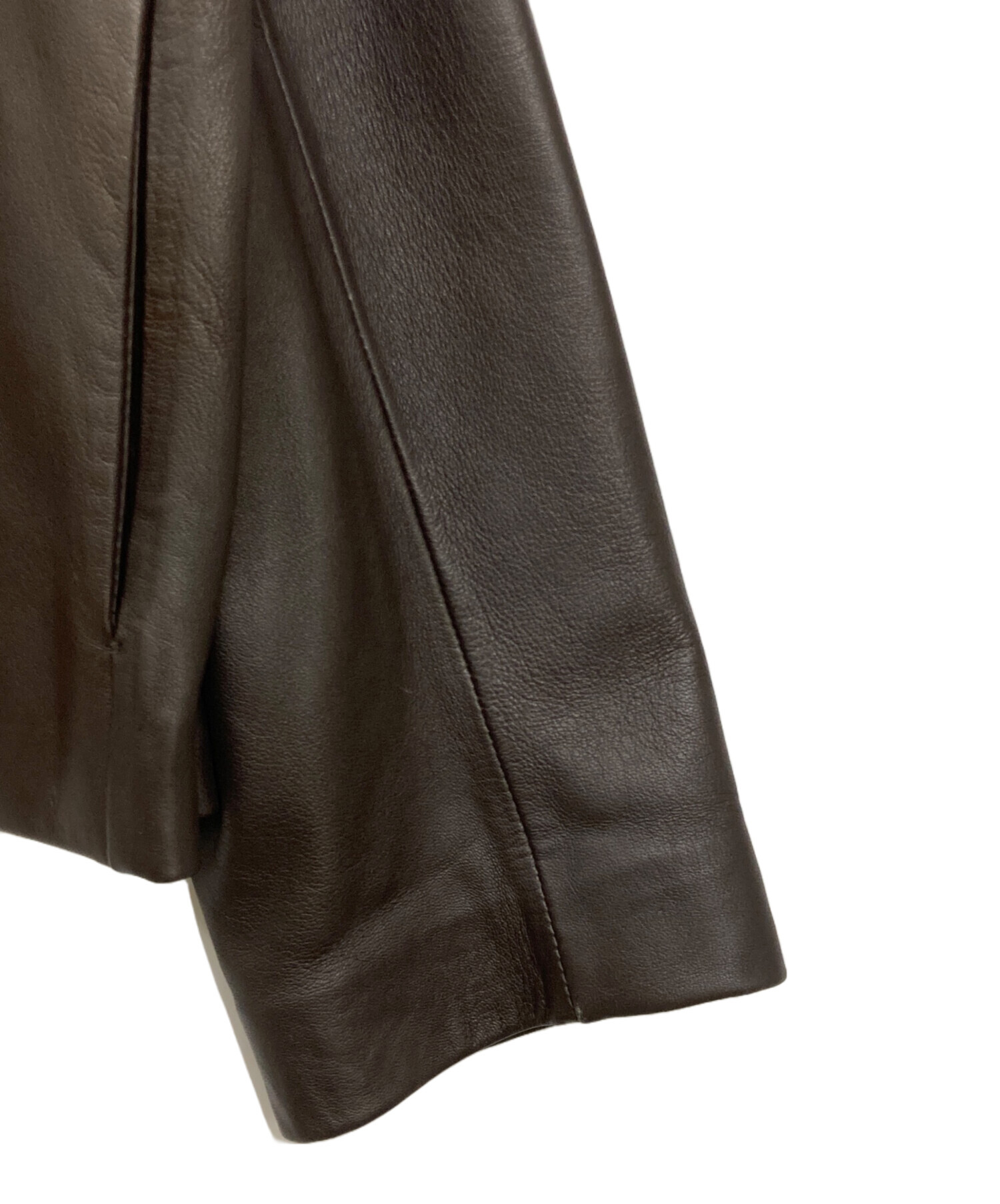 中古・古着通販】ZARA (ザラ) レザーダブルジップアップジャケット