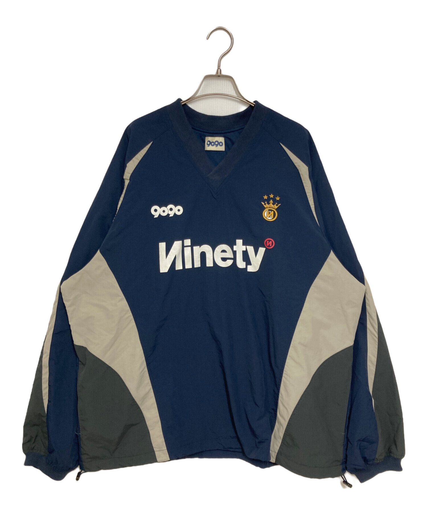 9090 Tech Nylon Pullover ネイビー　古着 中古・古着通販】9090 (9090) Tech Nylon Pullover ネイビー サイズ:XL