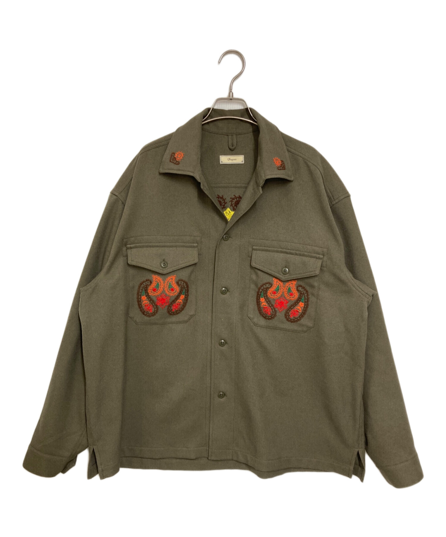 中古・古着通販】IROQUOIS (イロコイ) AE HAND-EMBROIDERY ARMY SH 