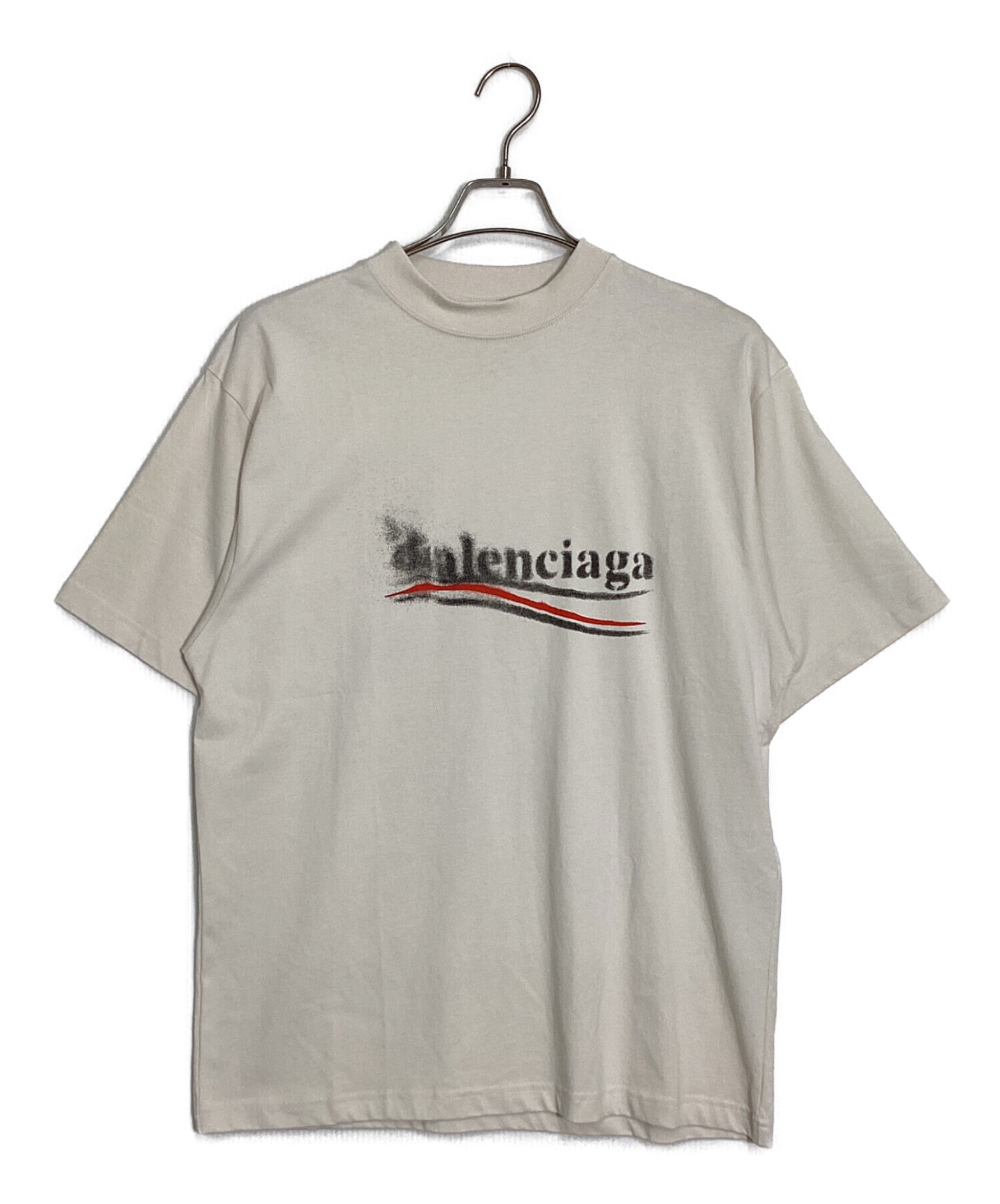 【確実正規品】BALENCIAGA キャンペーンロゴ Tシャツ 中古・古着通販】BALENCIAGA (バレンシアガ) キャンペーンロゴプリント